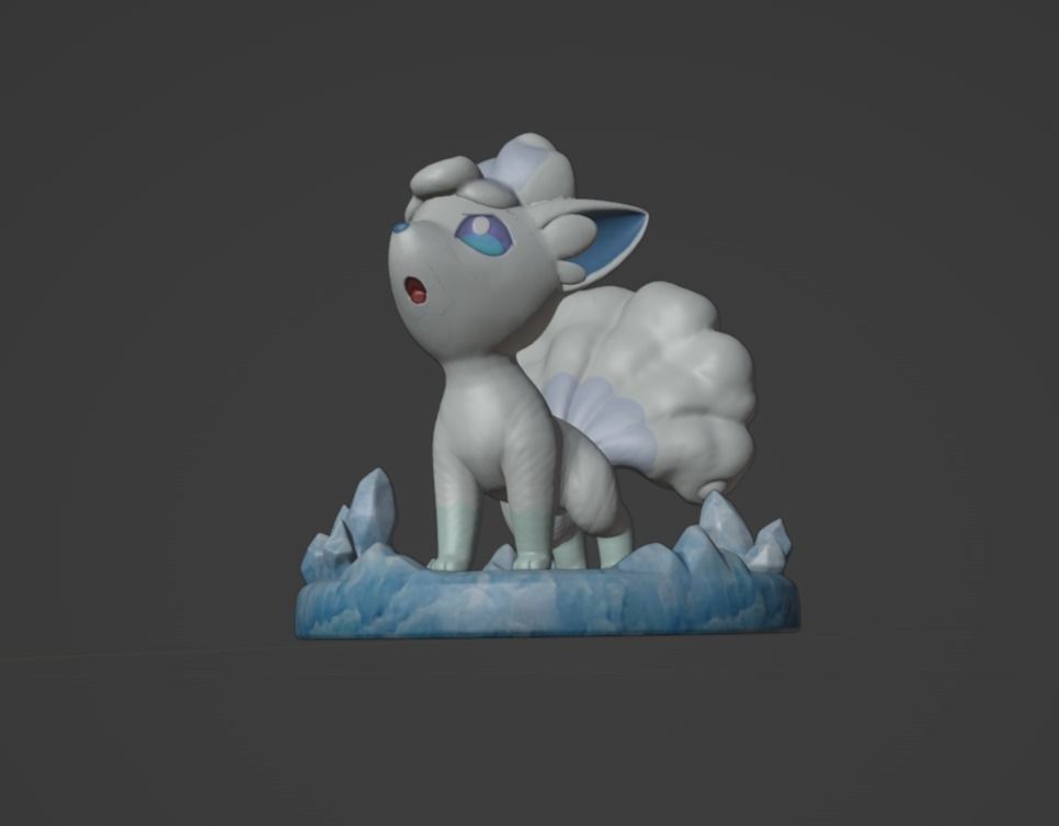 Alolan Vulpix and Ninetales pokemon 3D print model 3D print model_3