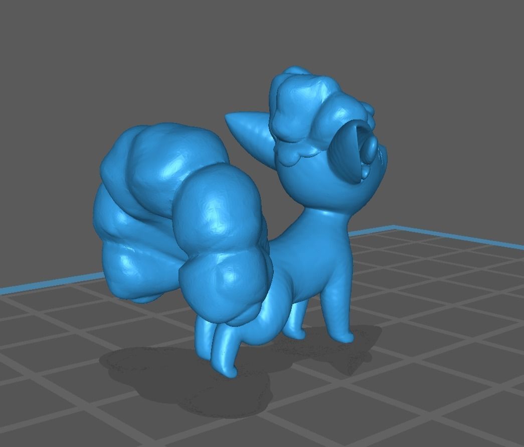 Alolan Vulpix and Ninetales pokemon 3D print model 3D print model_10