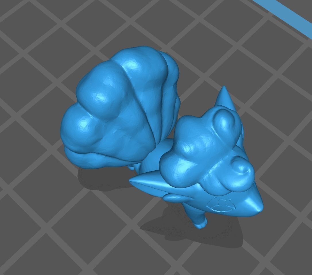 Alolan Vulpix and Ninetales pokemon 3D print model 3D print model_11