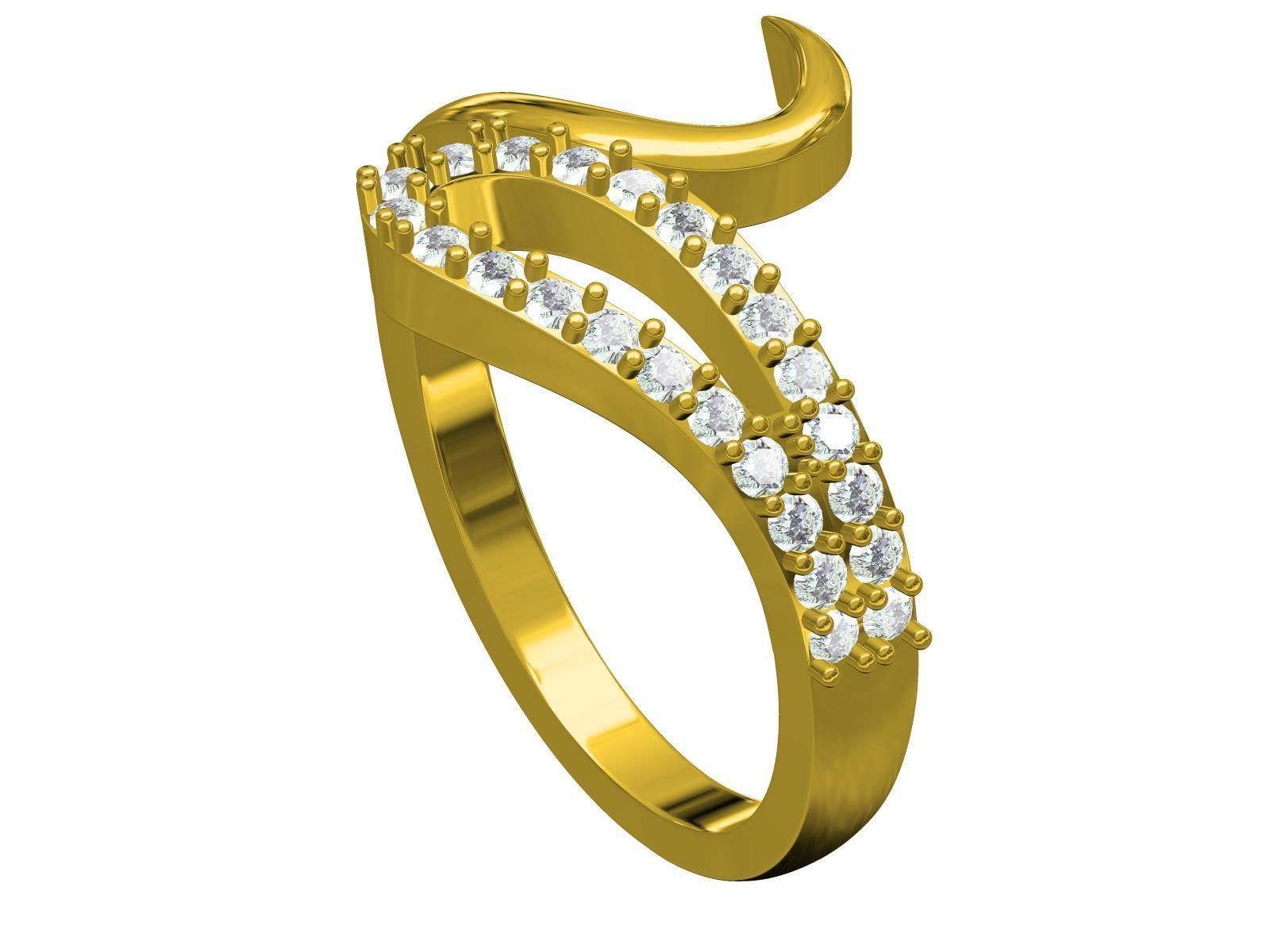 Woman Ring-08 3D print model_1