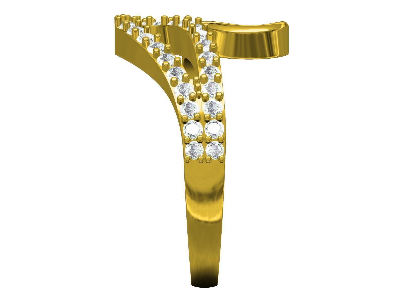 Woman Ring-08 3D print model_5