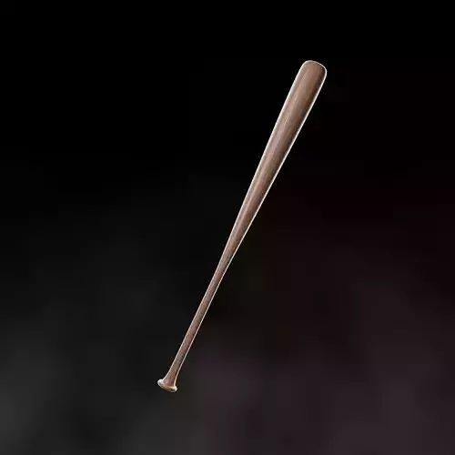 Wooden Baseball Bat 3d model PBR Low-Poly Game Ready Low-poly 3D model