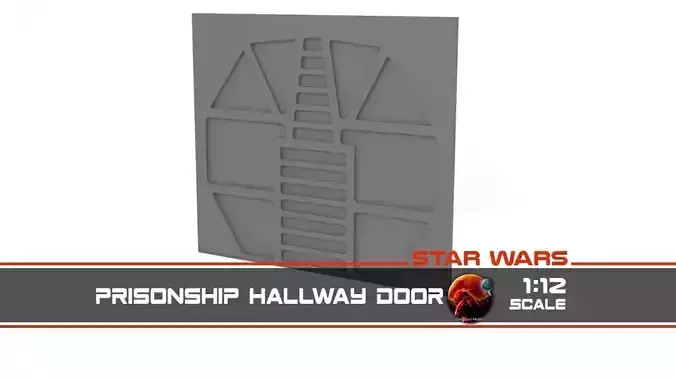 Prison ship hallway door 1-12 scale Blackseries Free 3D print model