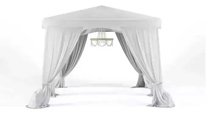 Tent curtain 3D model