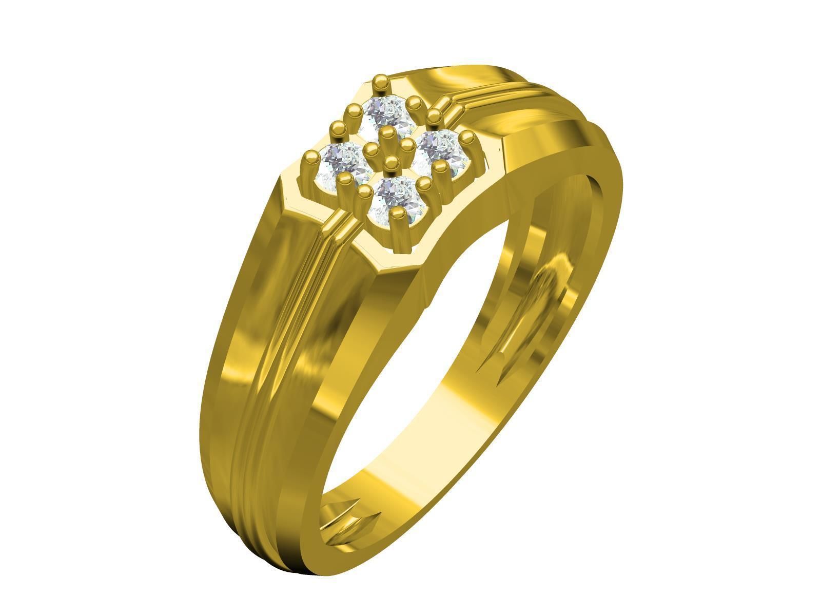 Man Ring-01 3D print model_3