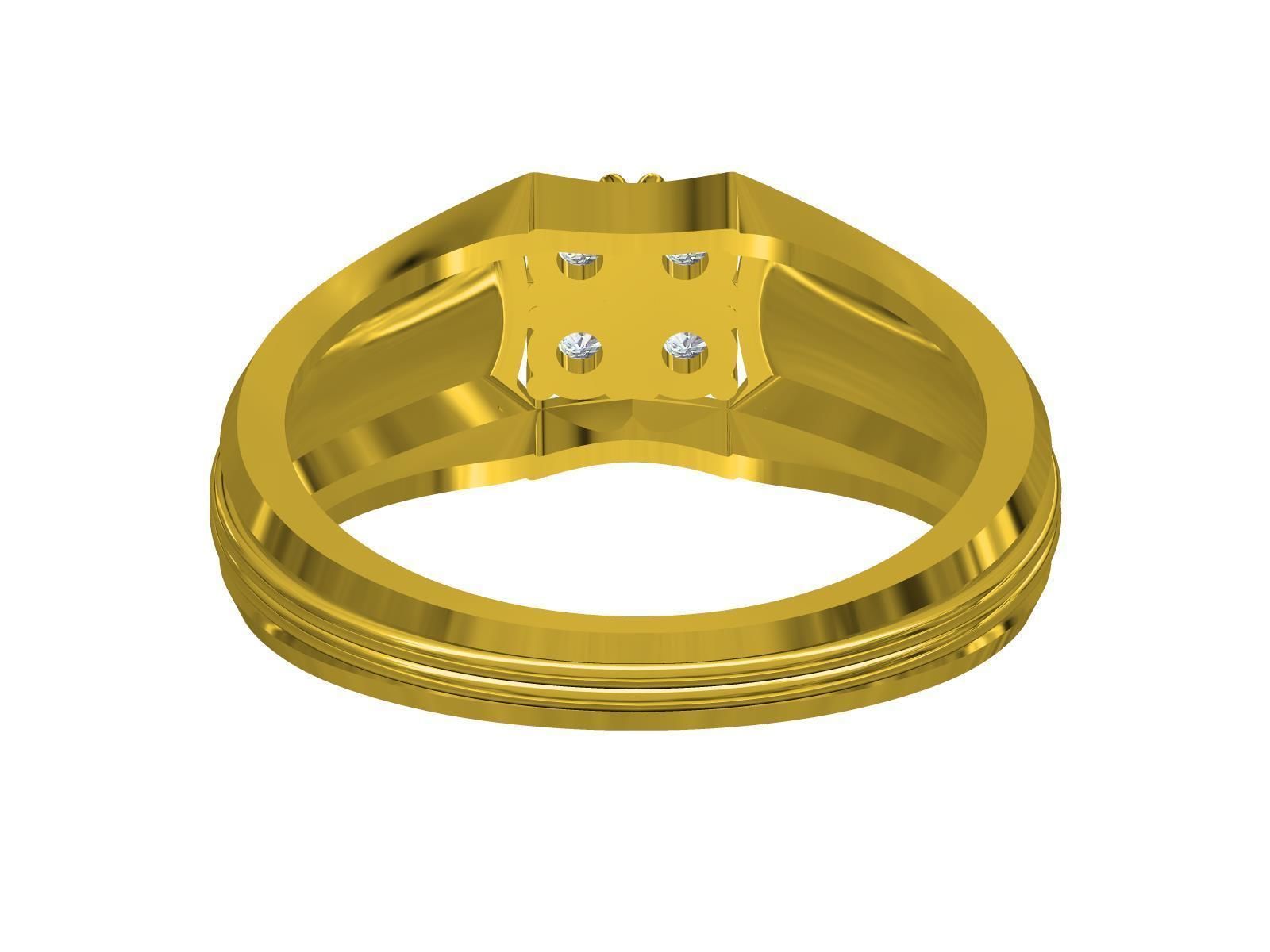 Man Ring-01 3D print model_7
