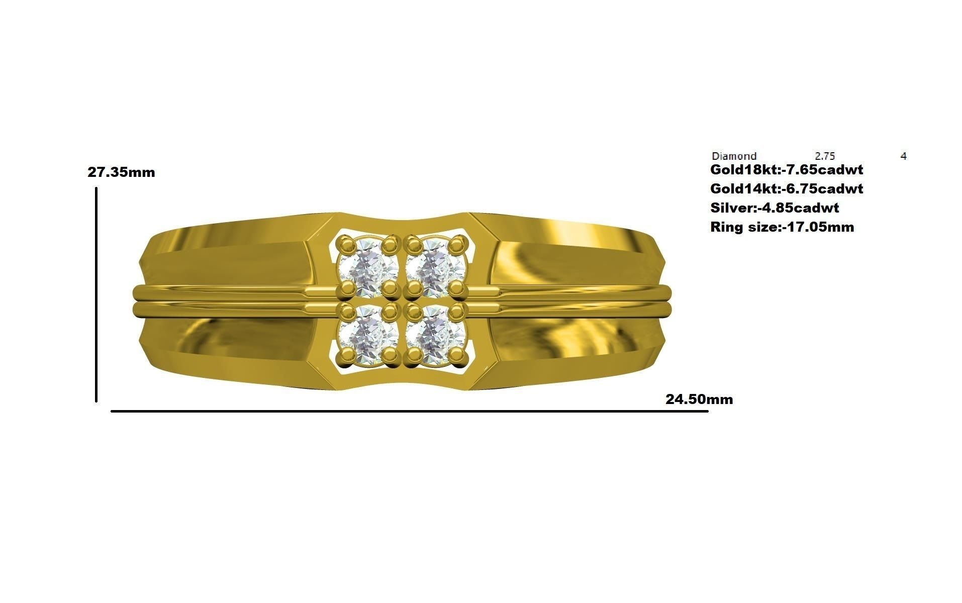 Man Ring-01 3D print model_8