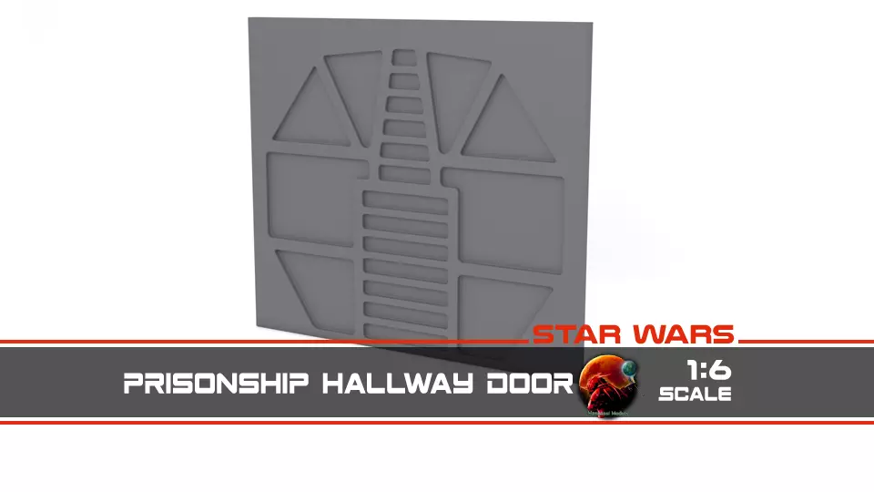 Prison ship hallway door 1-6 scale Hottoys Free 3D print model_0