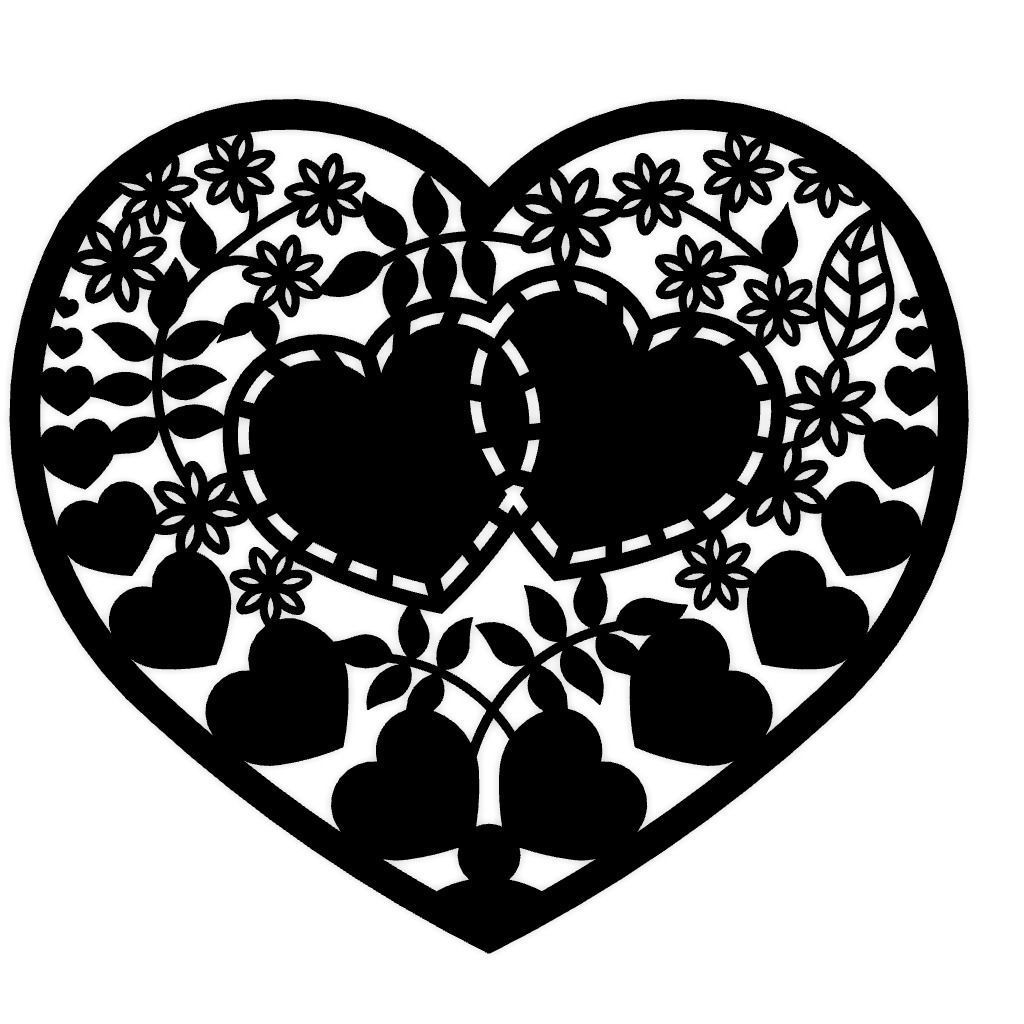 Hearts Decor Art 3D print model_8