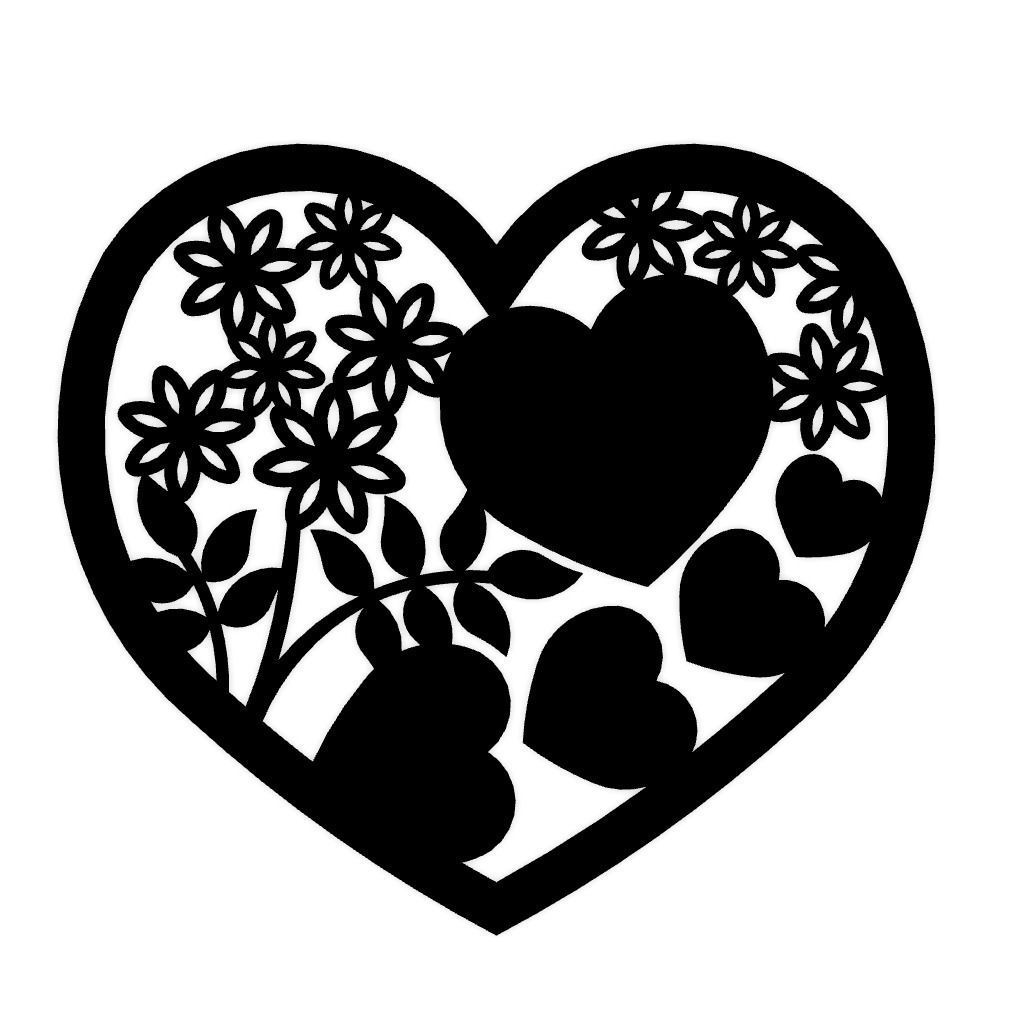 Hearts Decor Art 3D print model_7