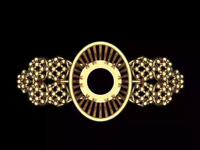 Woman ring jewelry design 3D print model