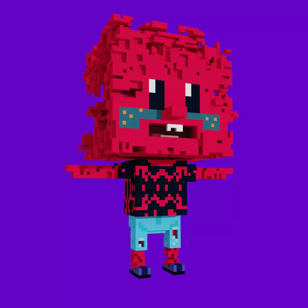 Redrobot5 minecraft pixel art 3D model | CGTrader