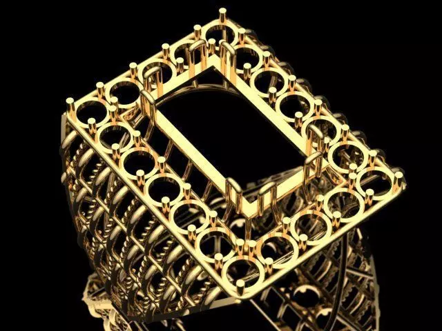 Woman rings cad cam 3D print model
