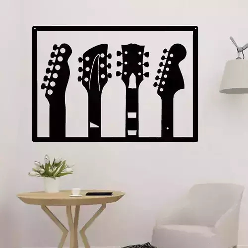 Music Guitars Wall Art