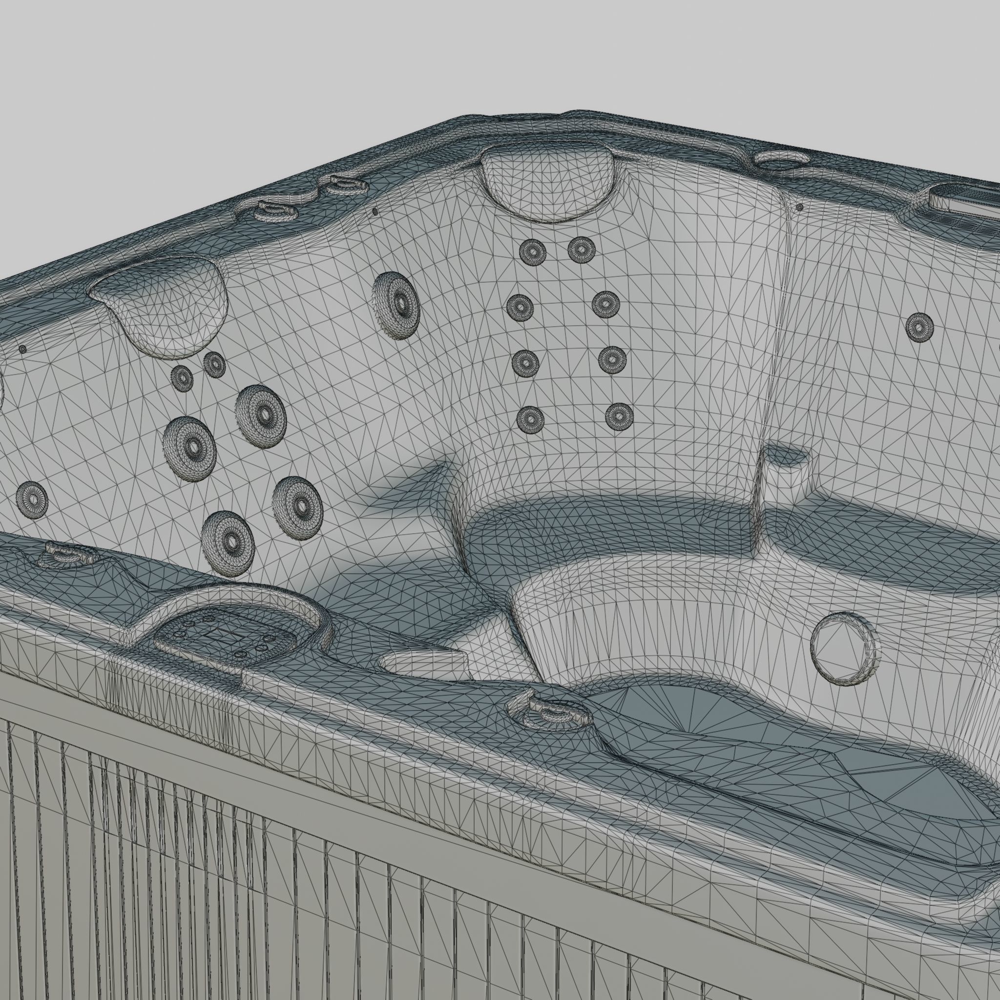 3D model of Hot Tub Jacuzzi Sundance Spas Ramona Low-poly 3D model_7