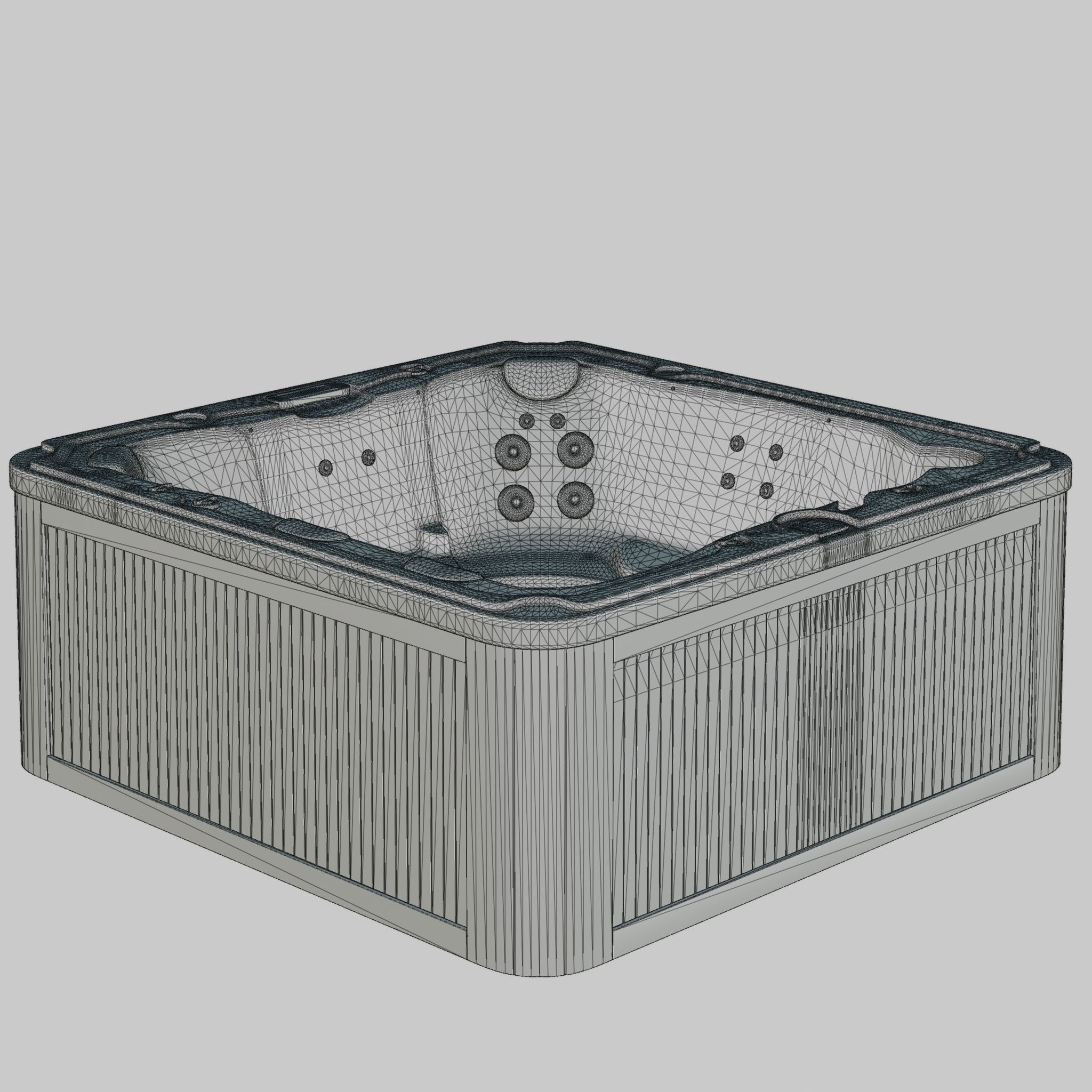 3D model of Hot Tub Jacuzzi Sundance Spas Ramona Low-poly 3D model_4