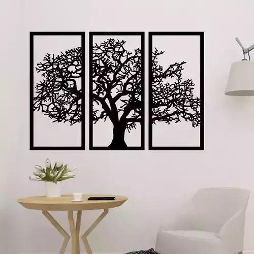 Wall Decor Tree 2D Art 3D print model