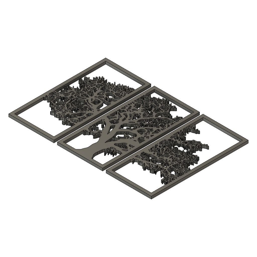Wall Decor Tree 2D Art 3D print model_1