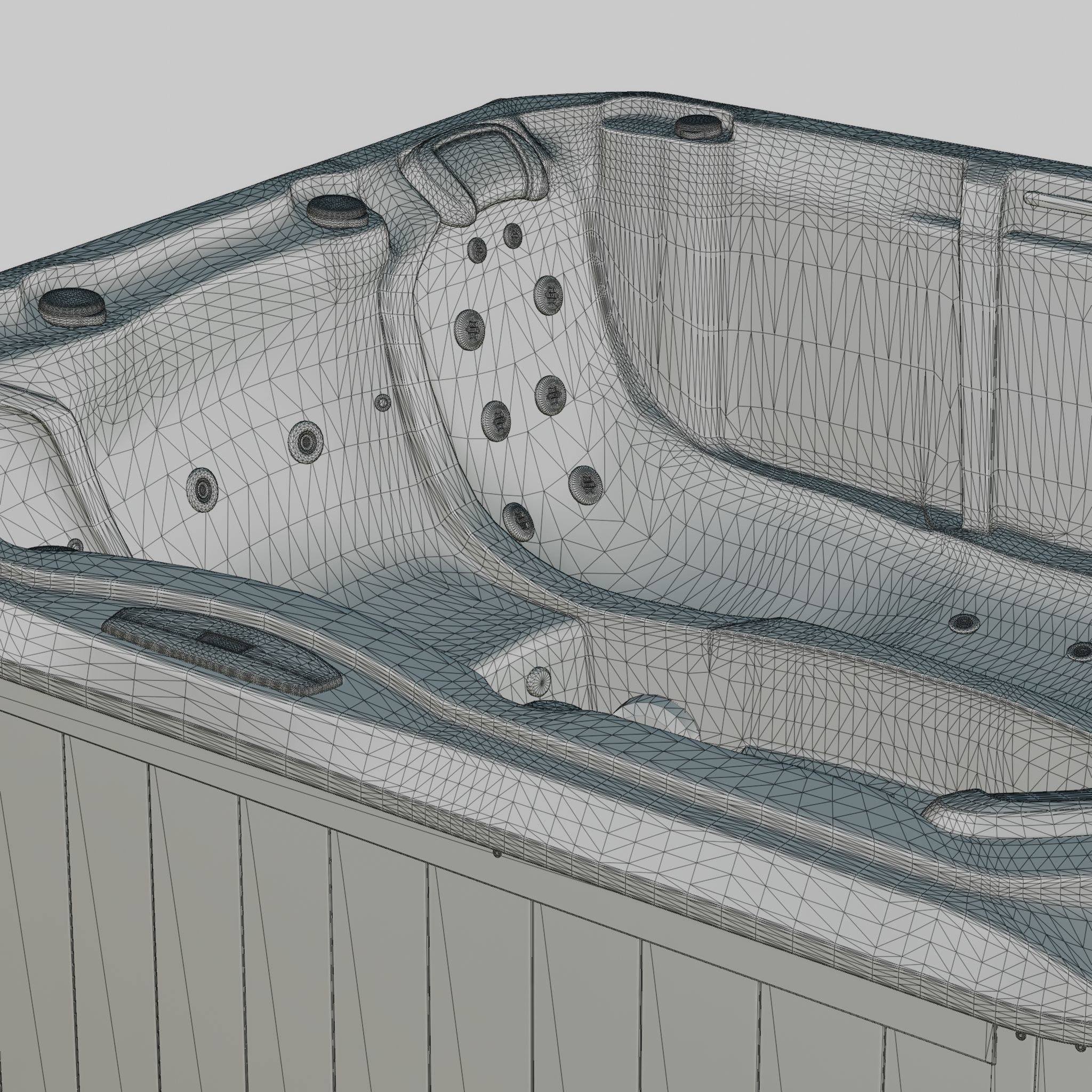 3D model of Hot Tub Jacuzzi Sundance Spas Bristol Low-poly 3D model_7