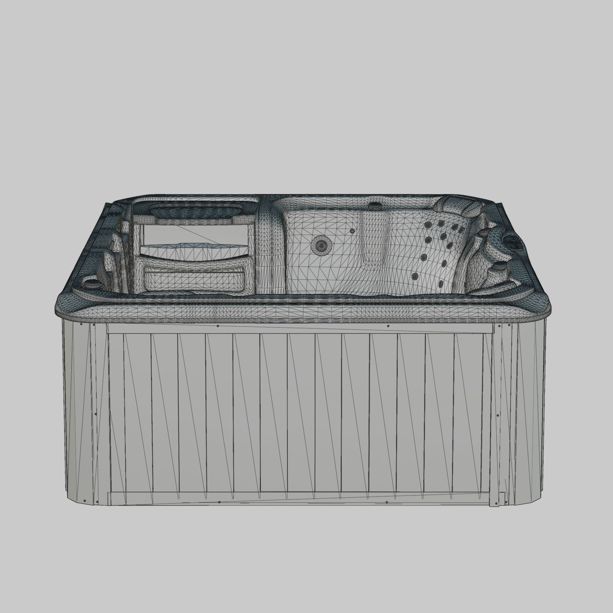 3D model of Hot Tub Jacuzzi Sundance Spas Bristol Low-poly 3D model_6