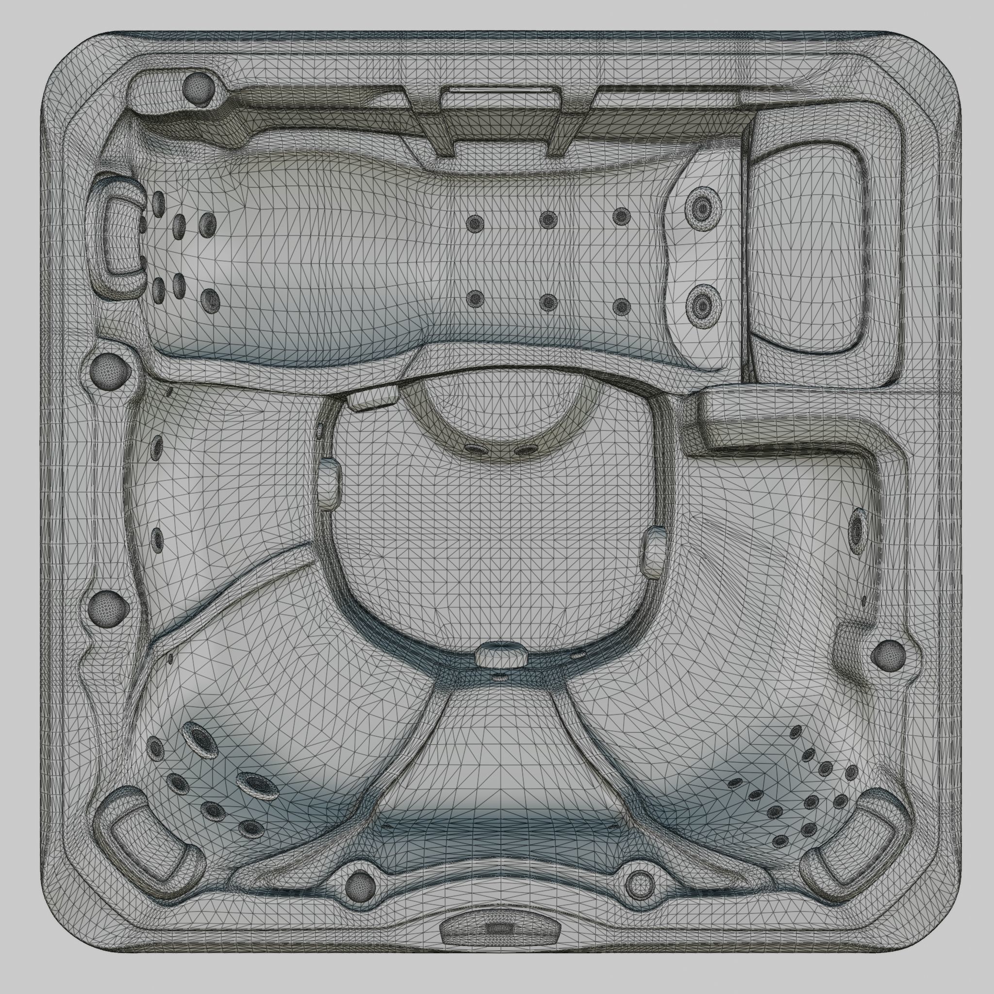 3D model of Hot Tub Jacuzzi Sundance Spas Bristol Low-poly 3D model_5