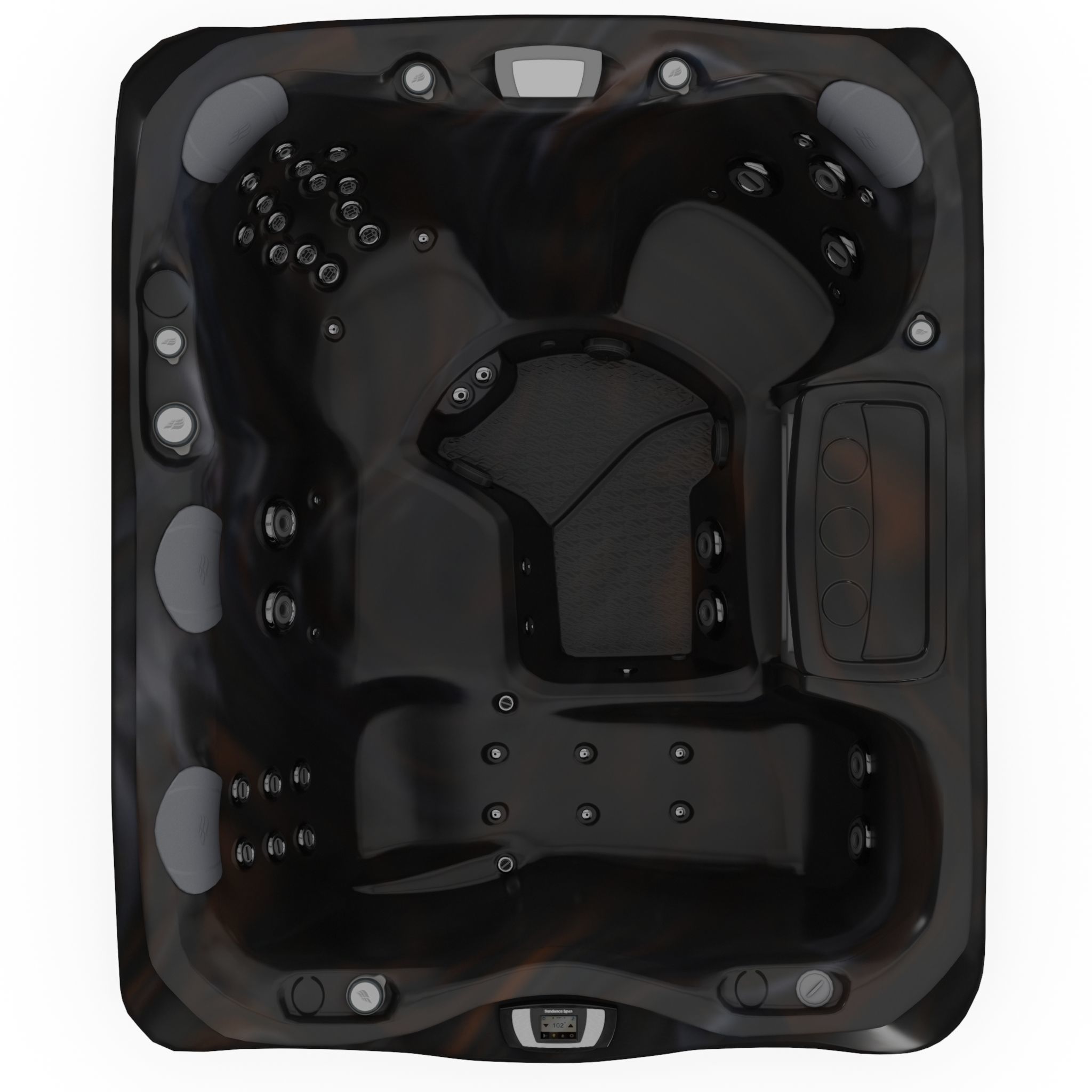 3D model of Hot Tub Jacuzzi Sundance Spas Marin Low-poly 3D model_1