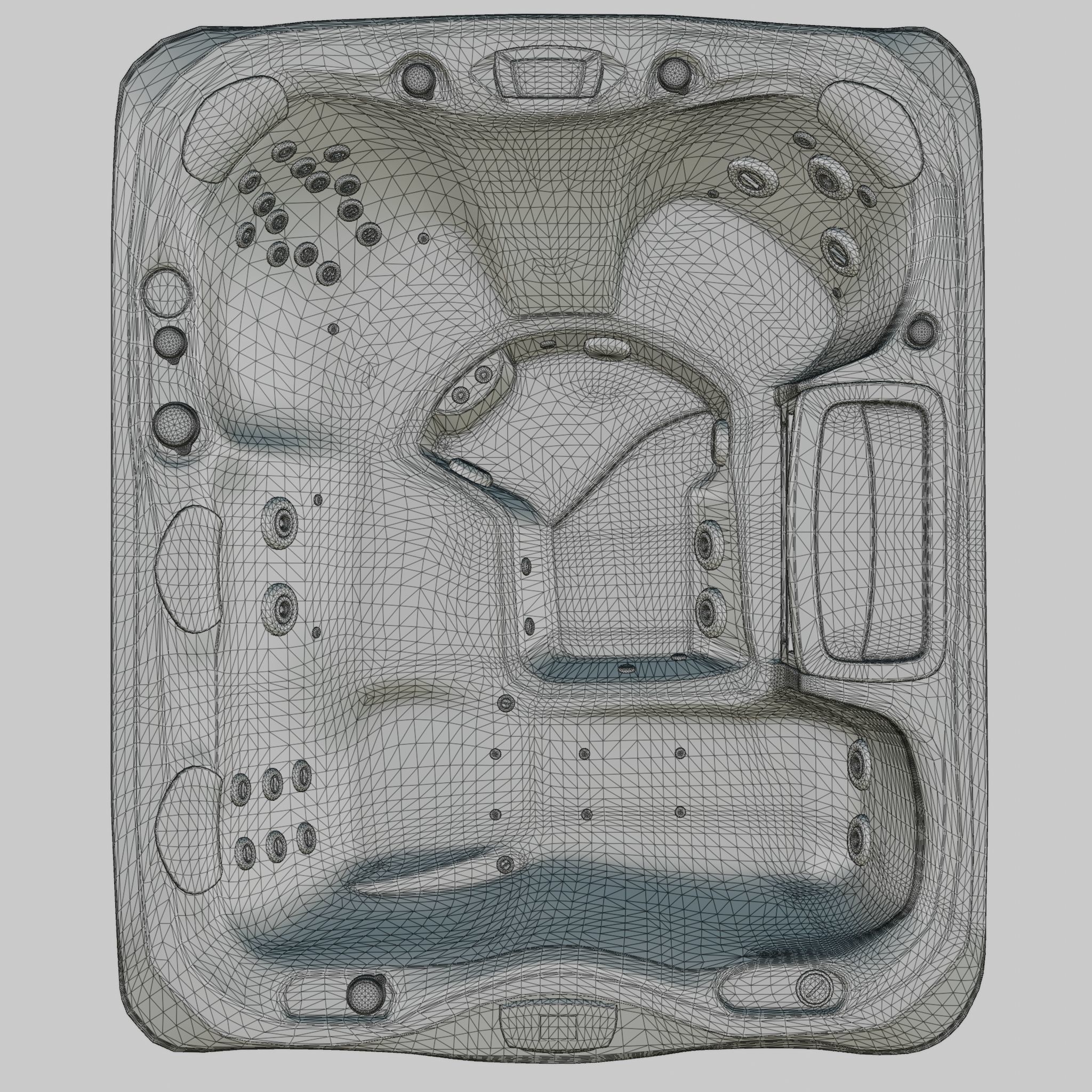 3D model of Hot Tub Jacuzzi Sundance Spas Marin Low-poly 3D model_5