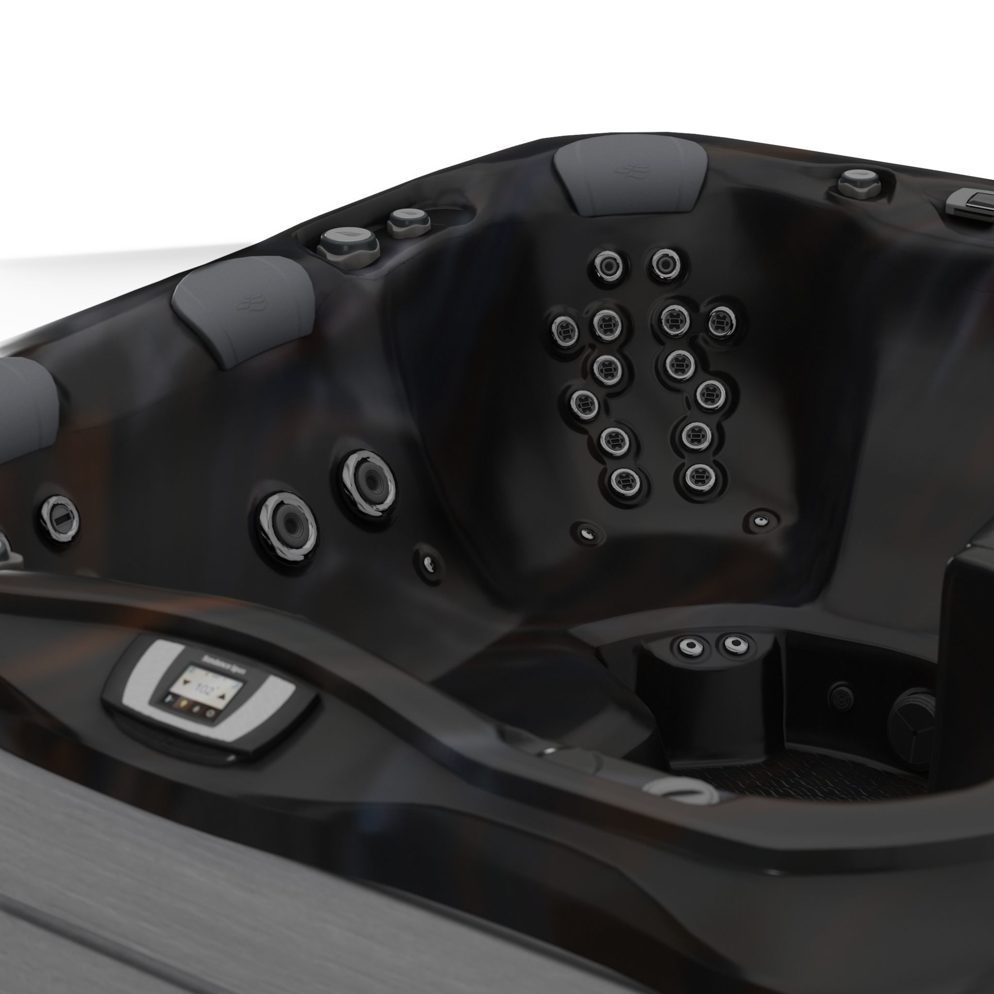 3D model of Hot Tub Jacuzzi Sundance Spas Marin Low-poly 3D model_3