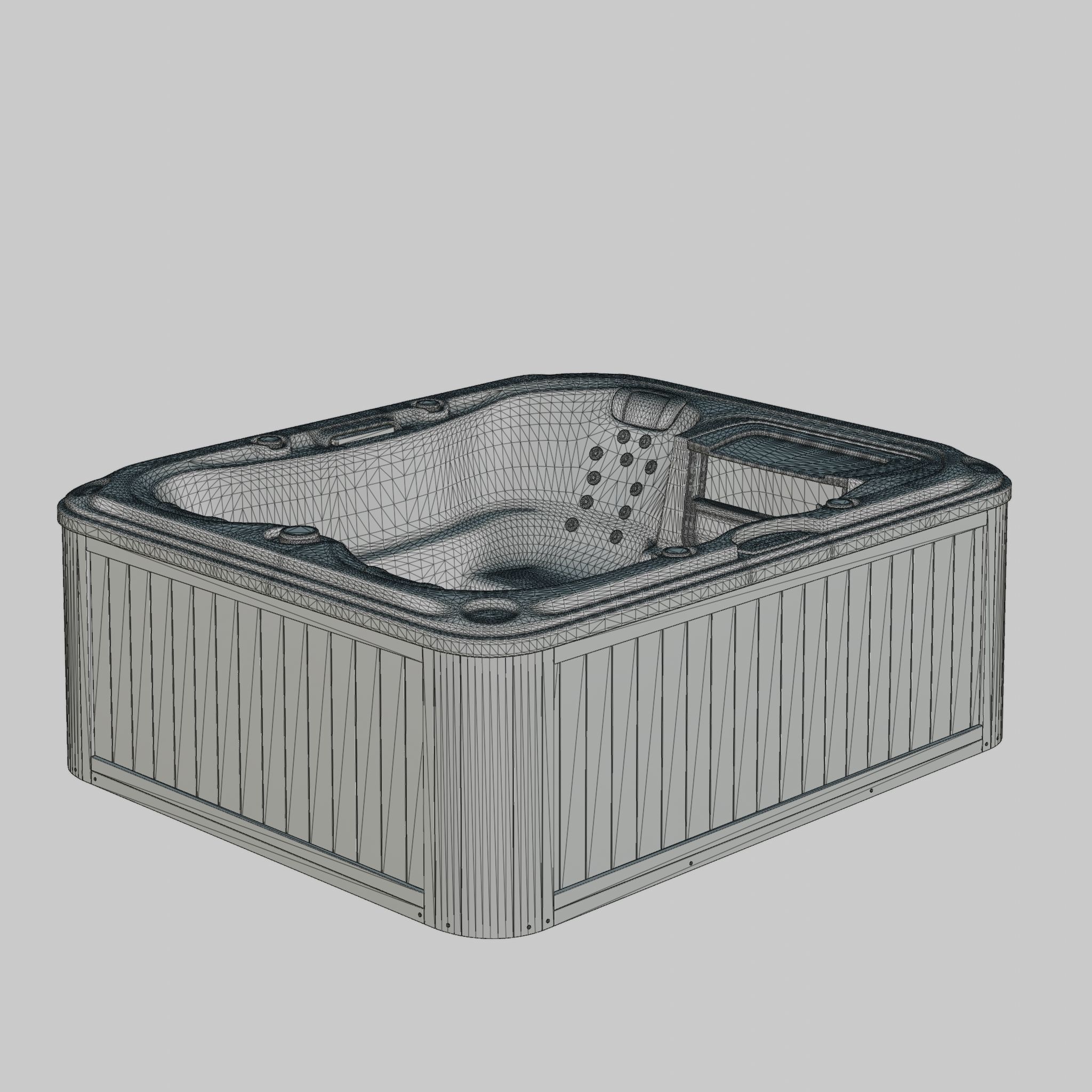 3D model of Hot Tub Jacuzzi Sundance Spas Dover Low-poly 3D model_4