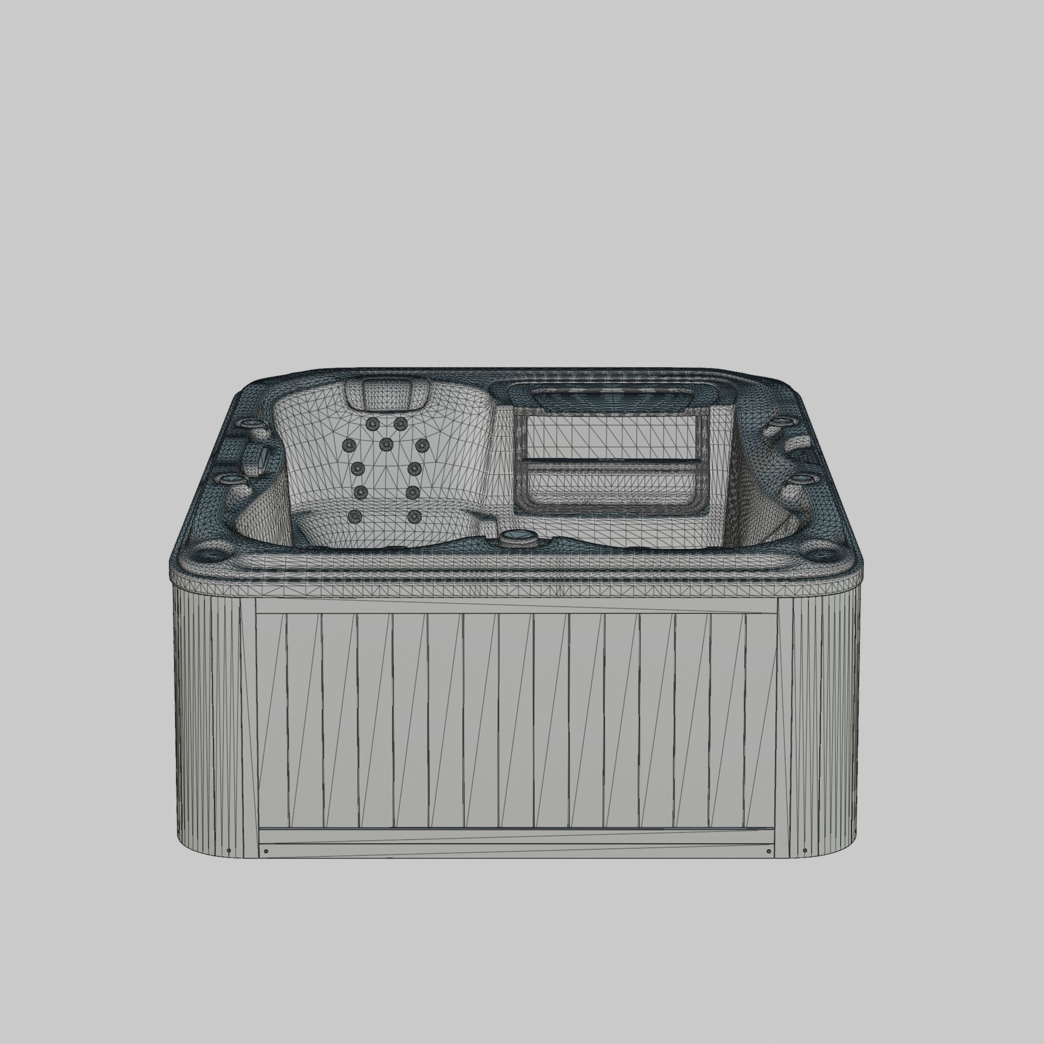3D model of Hot Tub Jacuzzi Sundance Spas Dover Low-poly 3D model_6