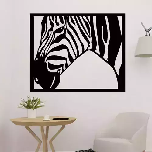 Zebra 2D Wall Art 