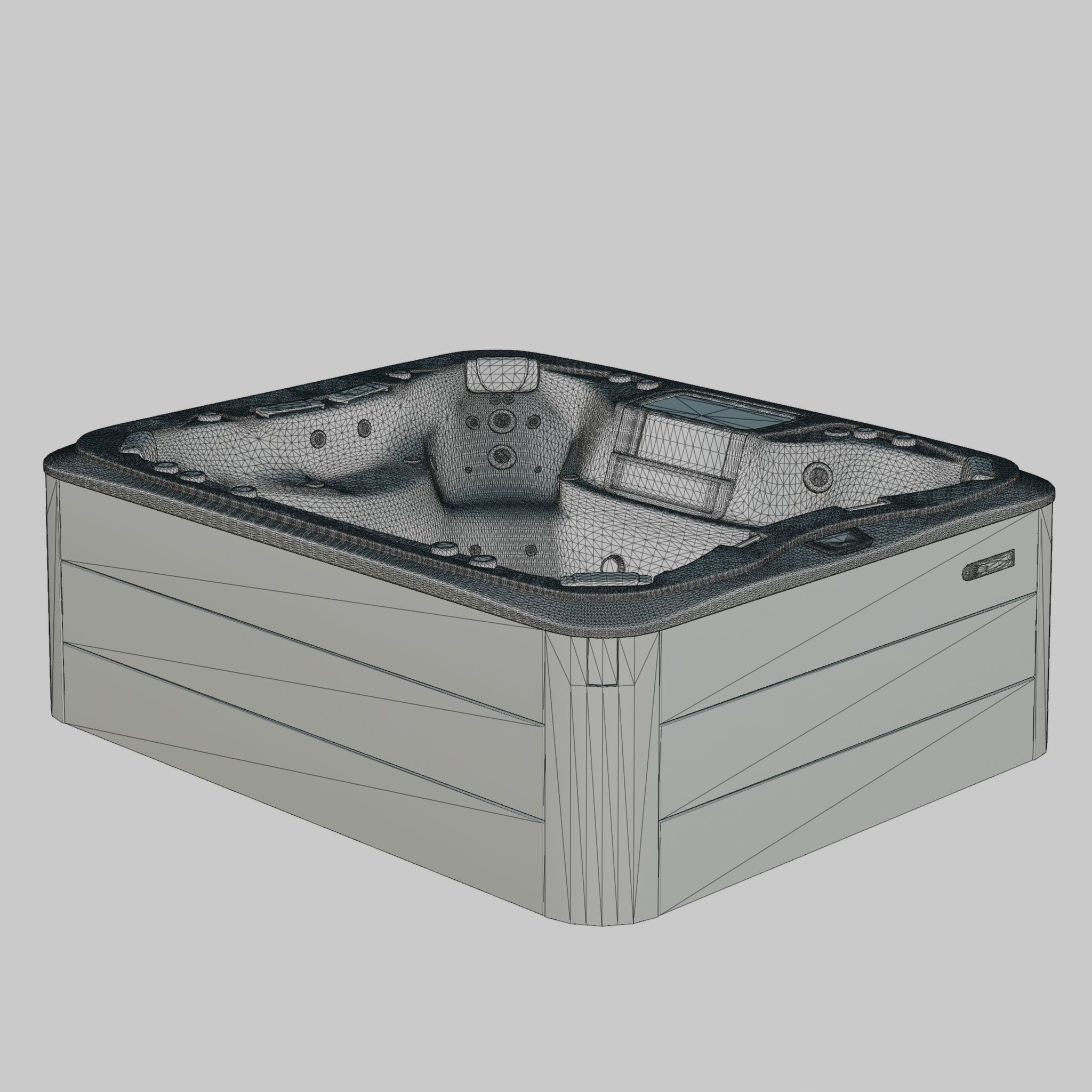 3D model of Hot Tub Jacuzzi Sundance Spas Aspen Low-poly 3D model_4