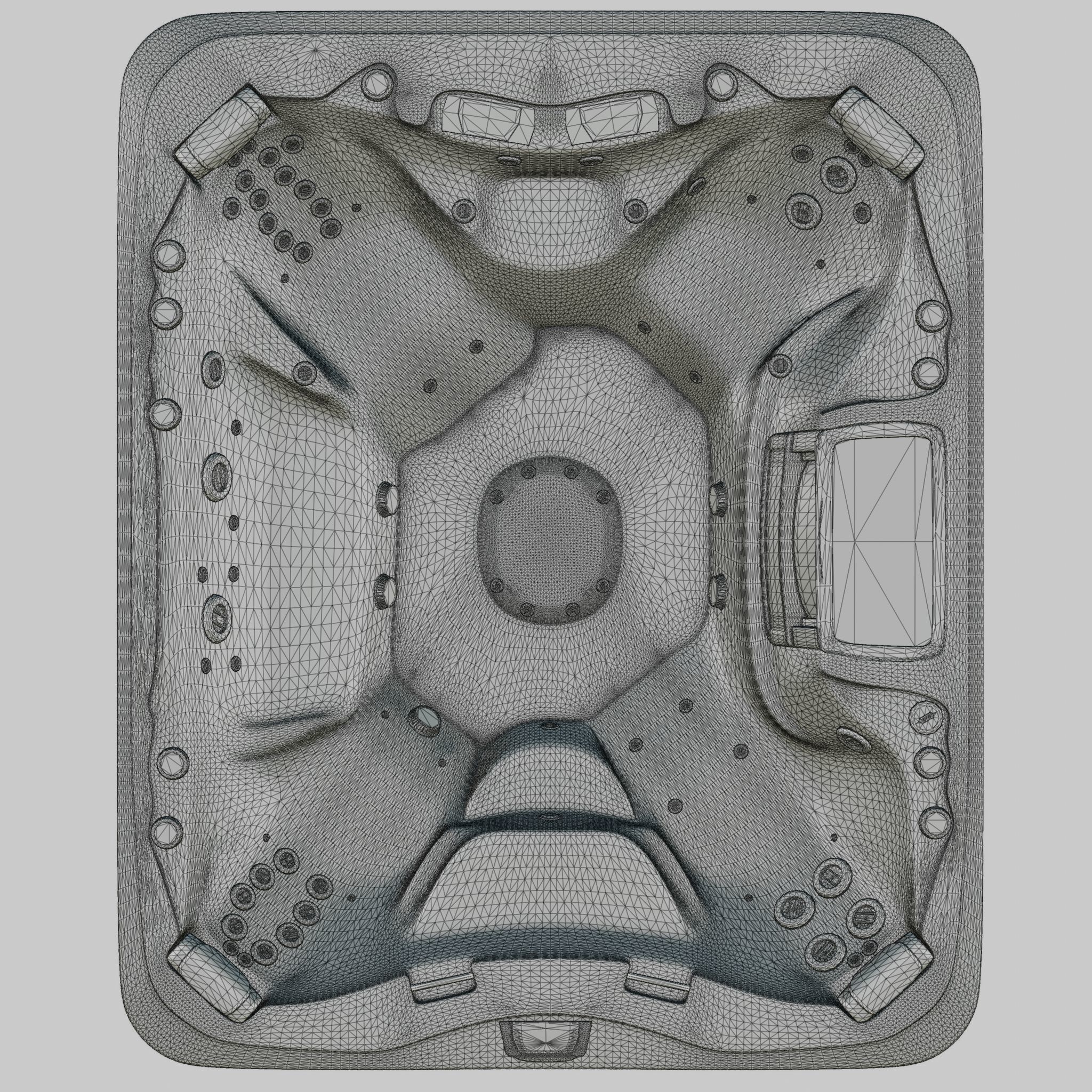 3D model of Hot Tub Jacuzzi Sundance Spas Aspen Low-poly 3D model_5