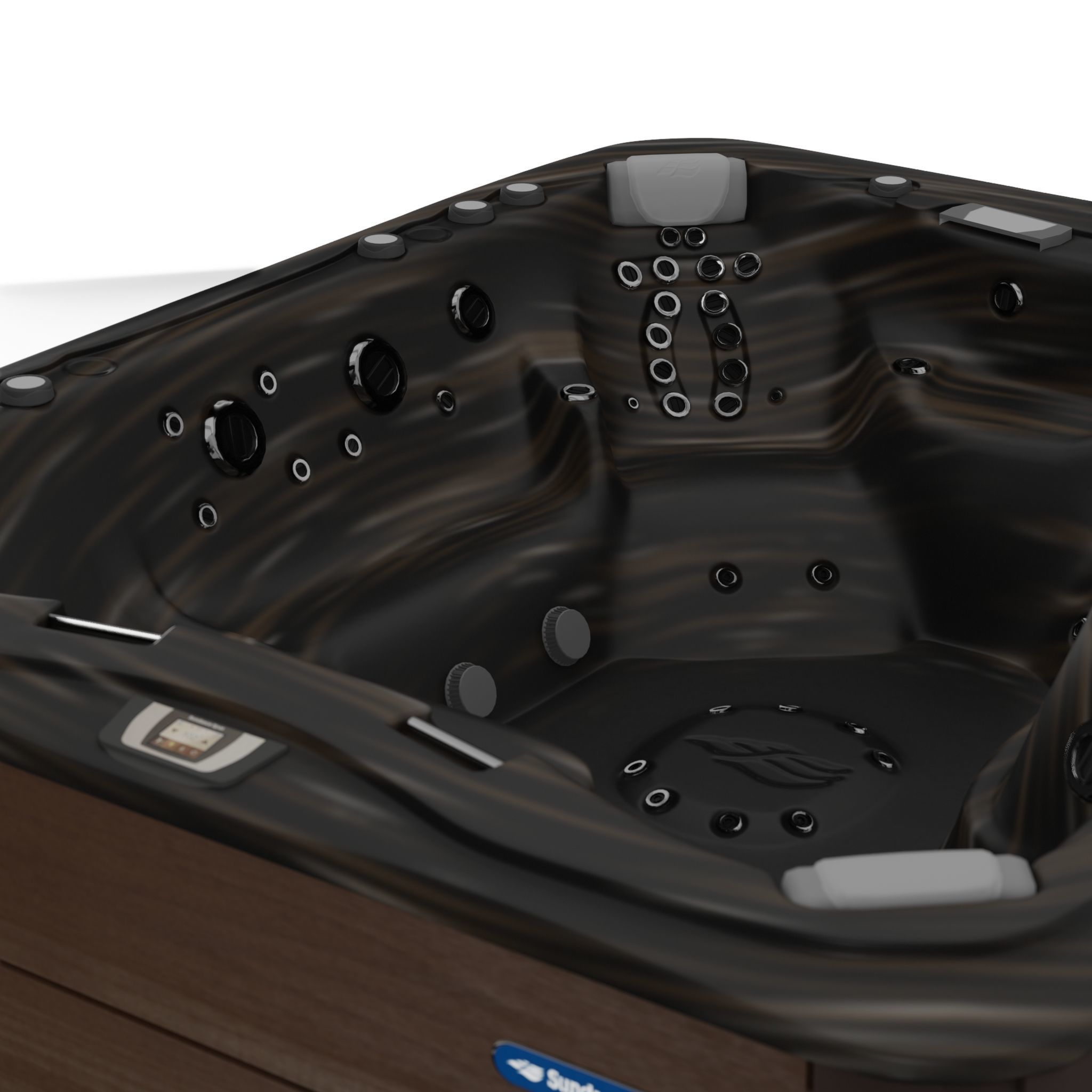 3D model of Hot Tub Jacuzzi Sundance Spas Aspen Low-poly 3D model_3