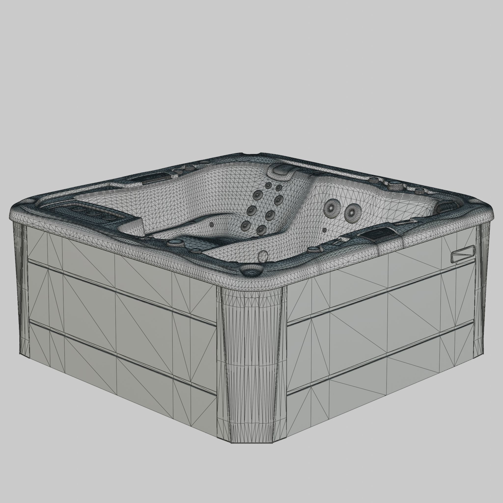 3D model of Hot Tub Jacuzzi Sundance Spas Cameo Low-poly 3D model_4
