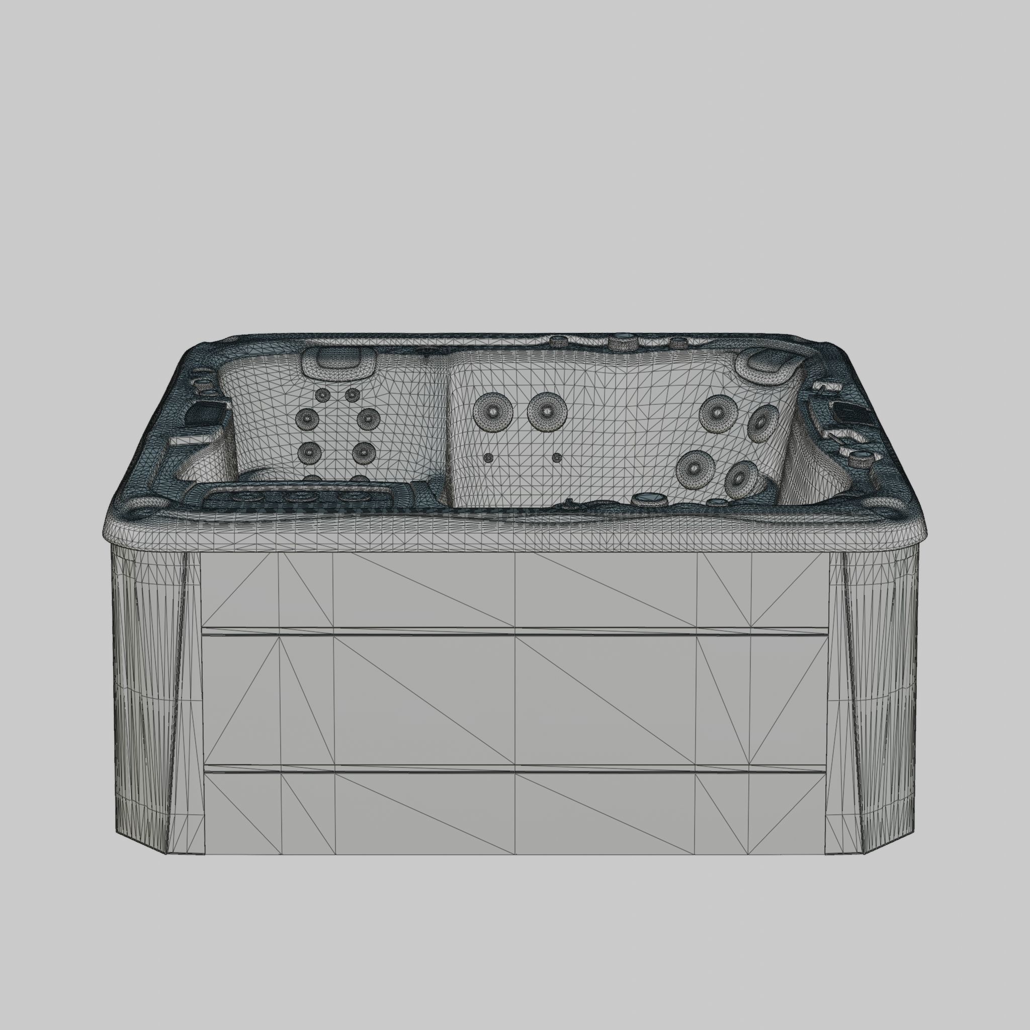 3D model of Hot Tub Jacuzzi Sundance Spas Cameo Low-poly 3D model_6
