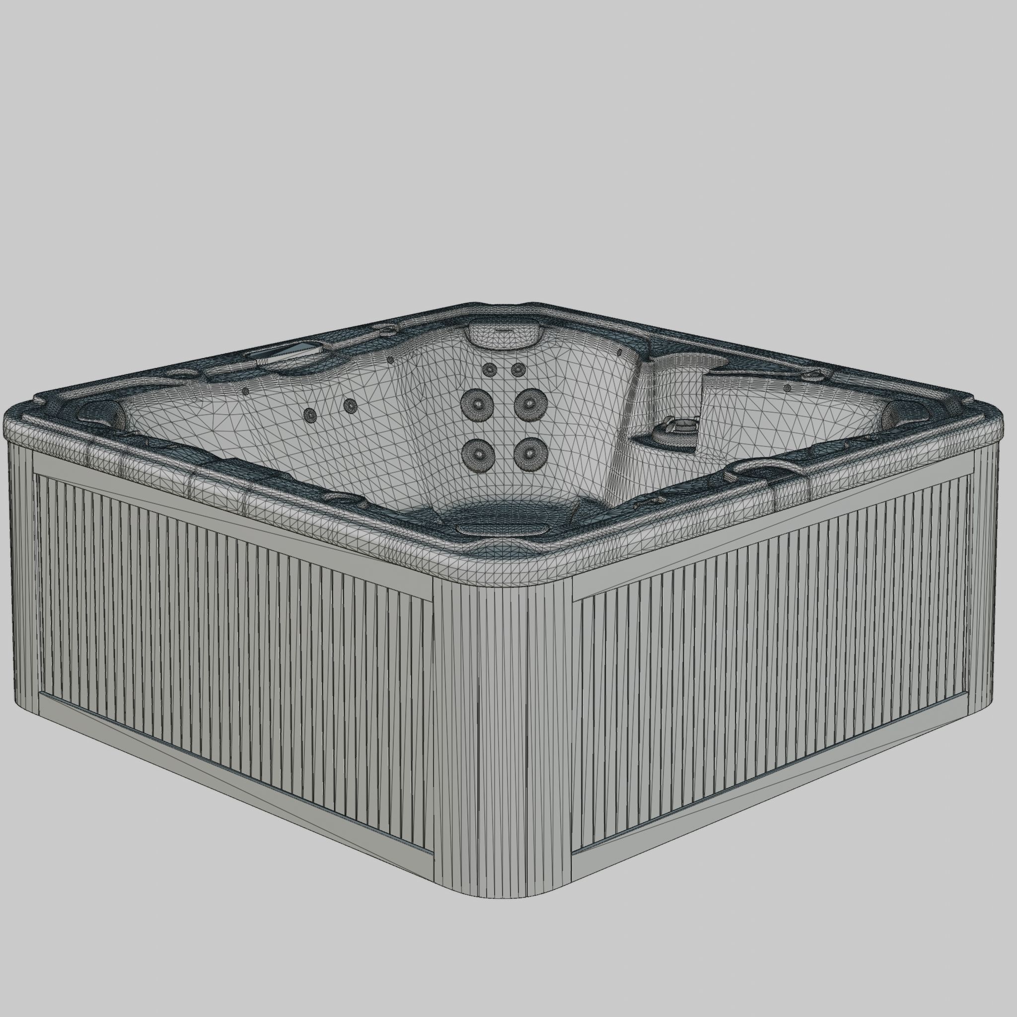 3D model of Hot Tub Jacuzzi Sundance Spas McKinley Low-poly 3D model_4