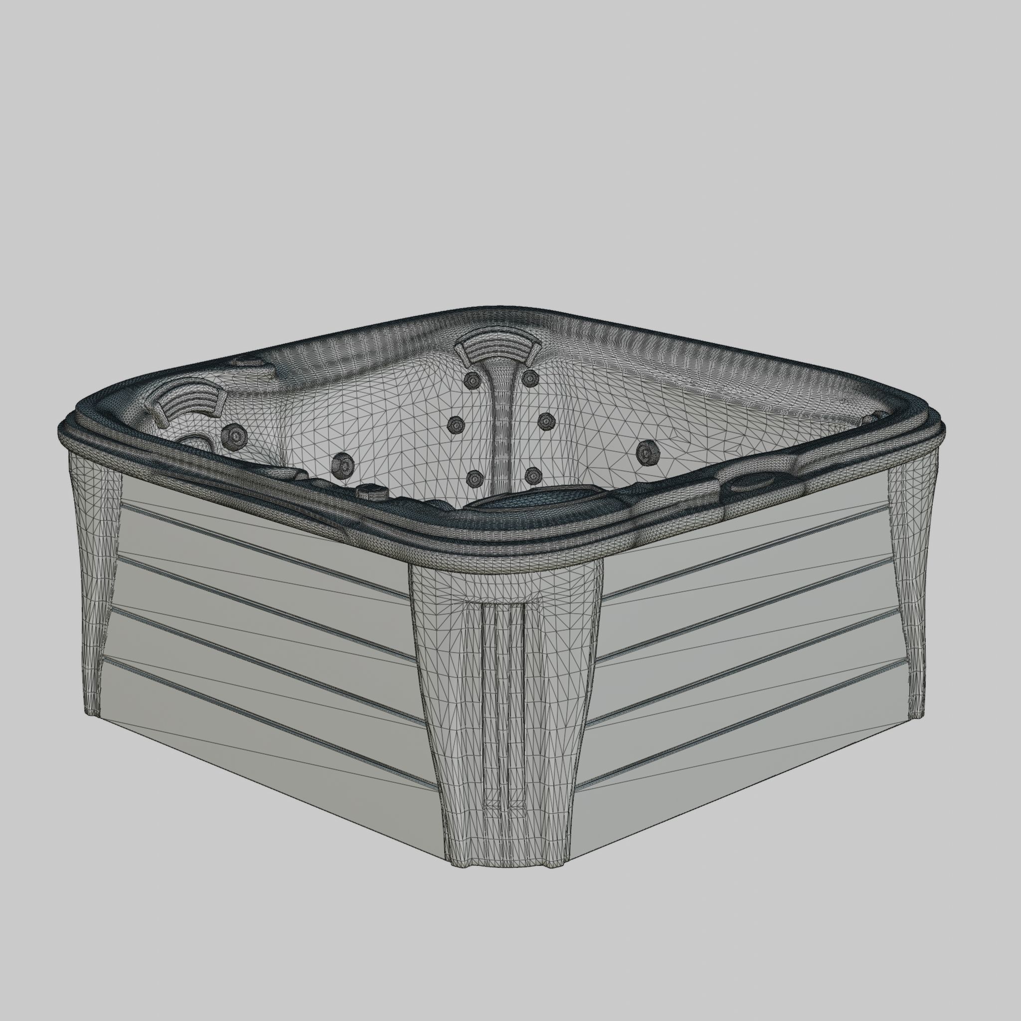 3D model of Hot Tub Jacuzzi Sundance Spas Berkeley Low-poly 3D model_4