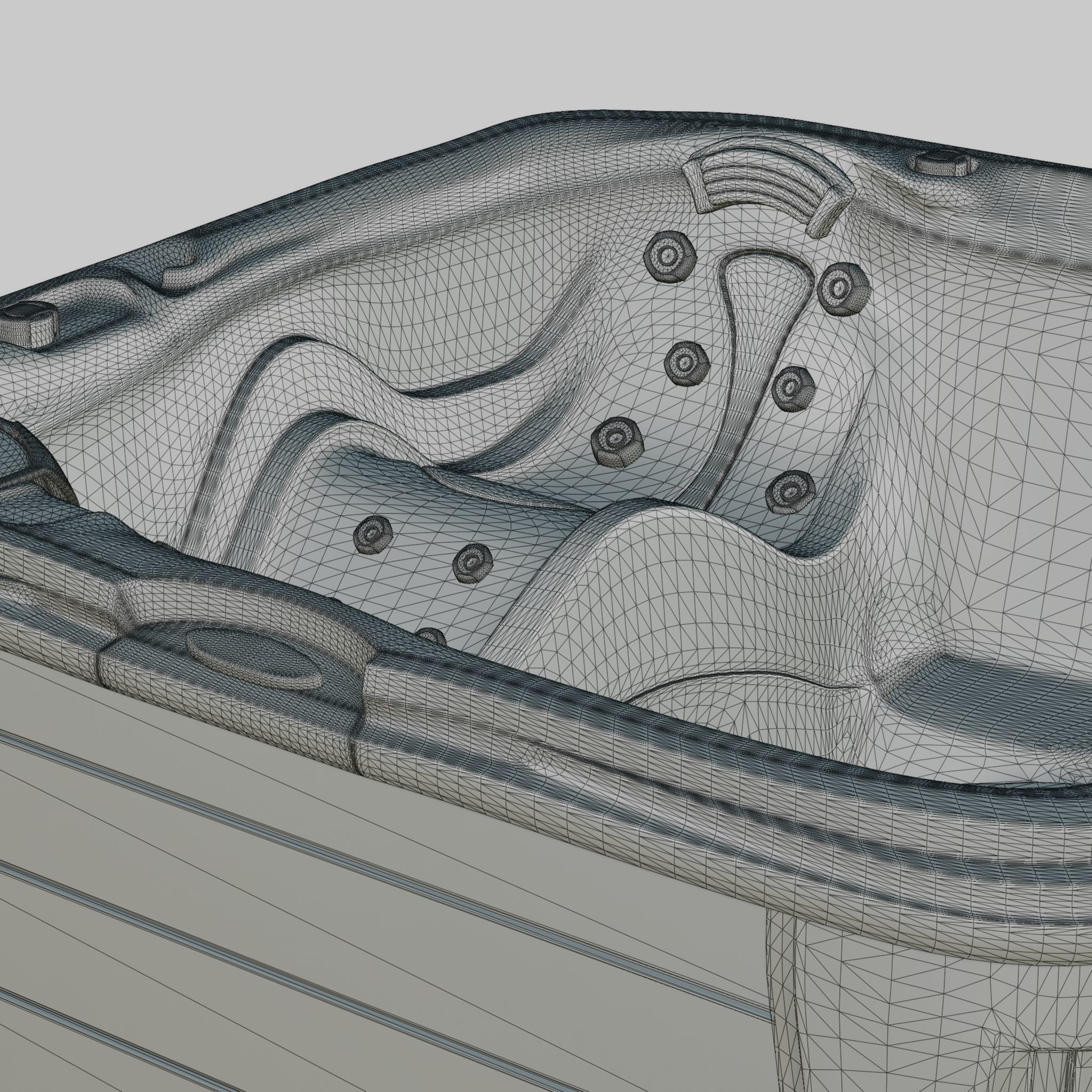 3D model of Hot Tub Jacuzzi Sundance Spas Berkeley Low-poly 3D model_7