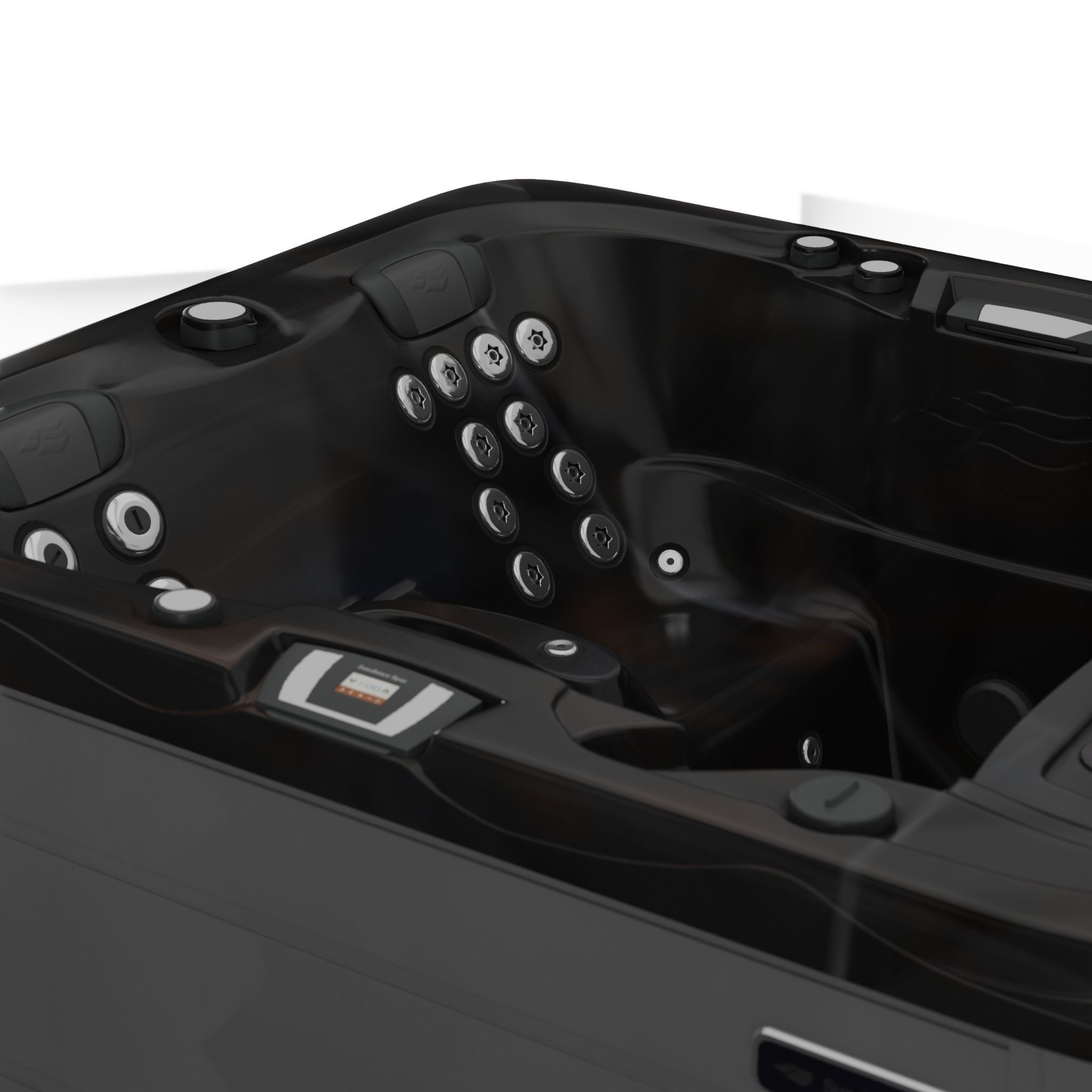 3D model of Hot Tub Jacuzzi Sundance Spas Capri Low-poly 3D model_3