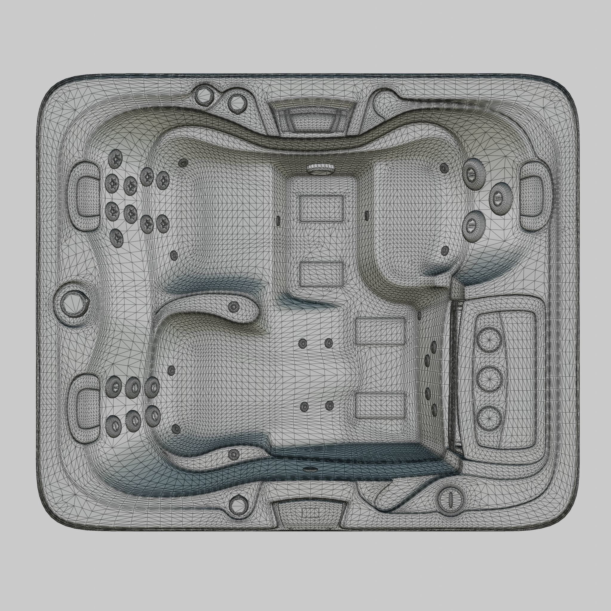 3D model of Hot Tub Jacuzzi Sundance Spas Capri Low-poly 3D model_5