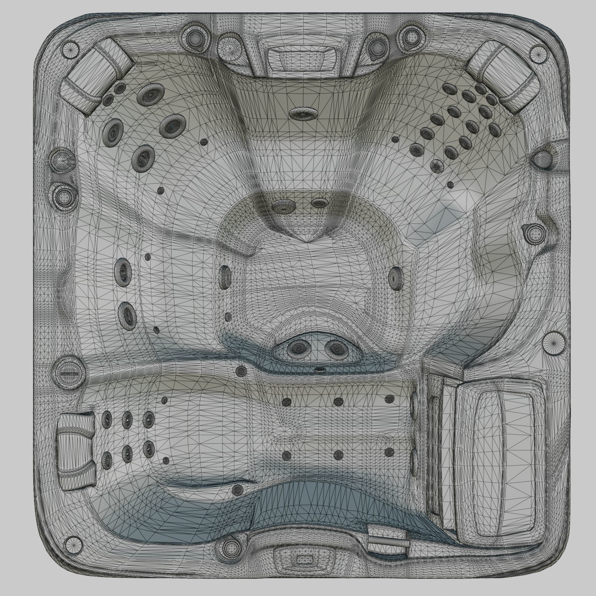 3D model of Hot Tub Jacuzzi Sundance Spas Altamar Low-poly 3D model_5