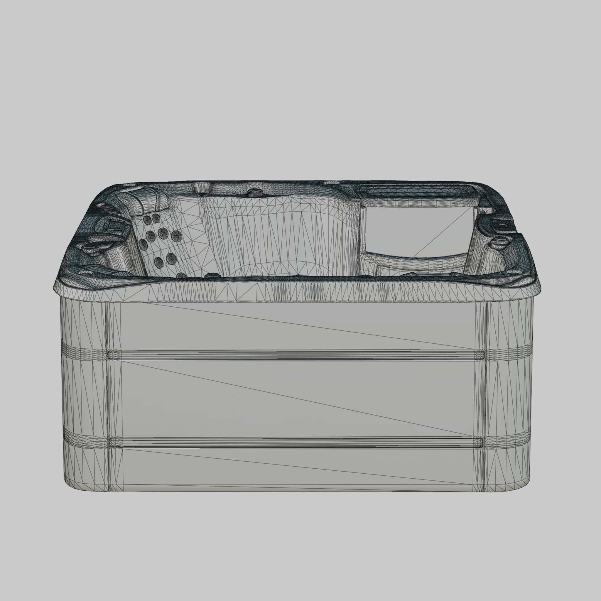 3D model of Hot Tub Jacuzzi Sundance Spas Altamar Low-poly 3D model_6