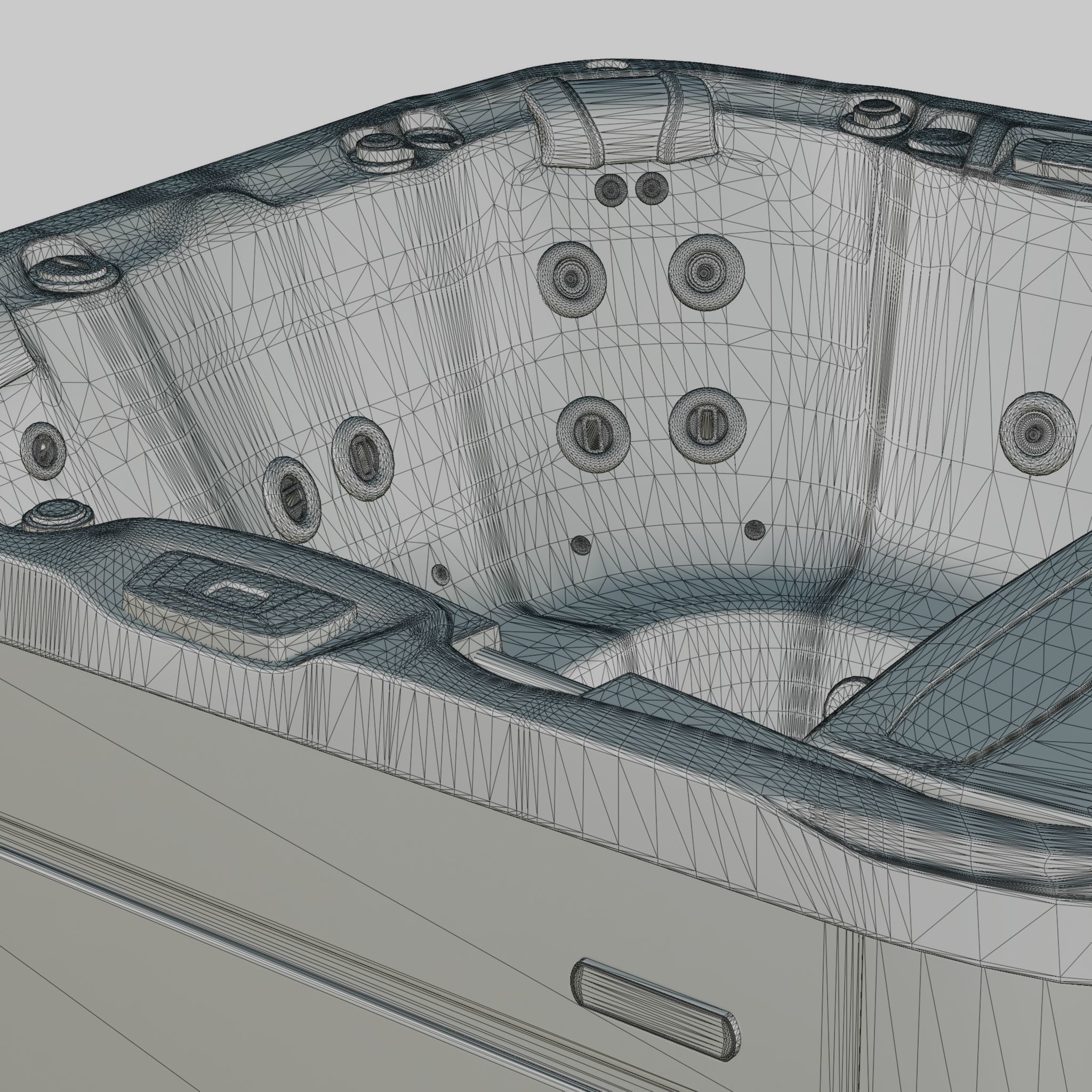 3D model of Hot Tub Jacuzzi Sundance Spas Altamar Low-poly 3D model_7