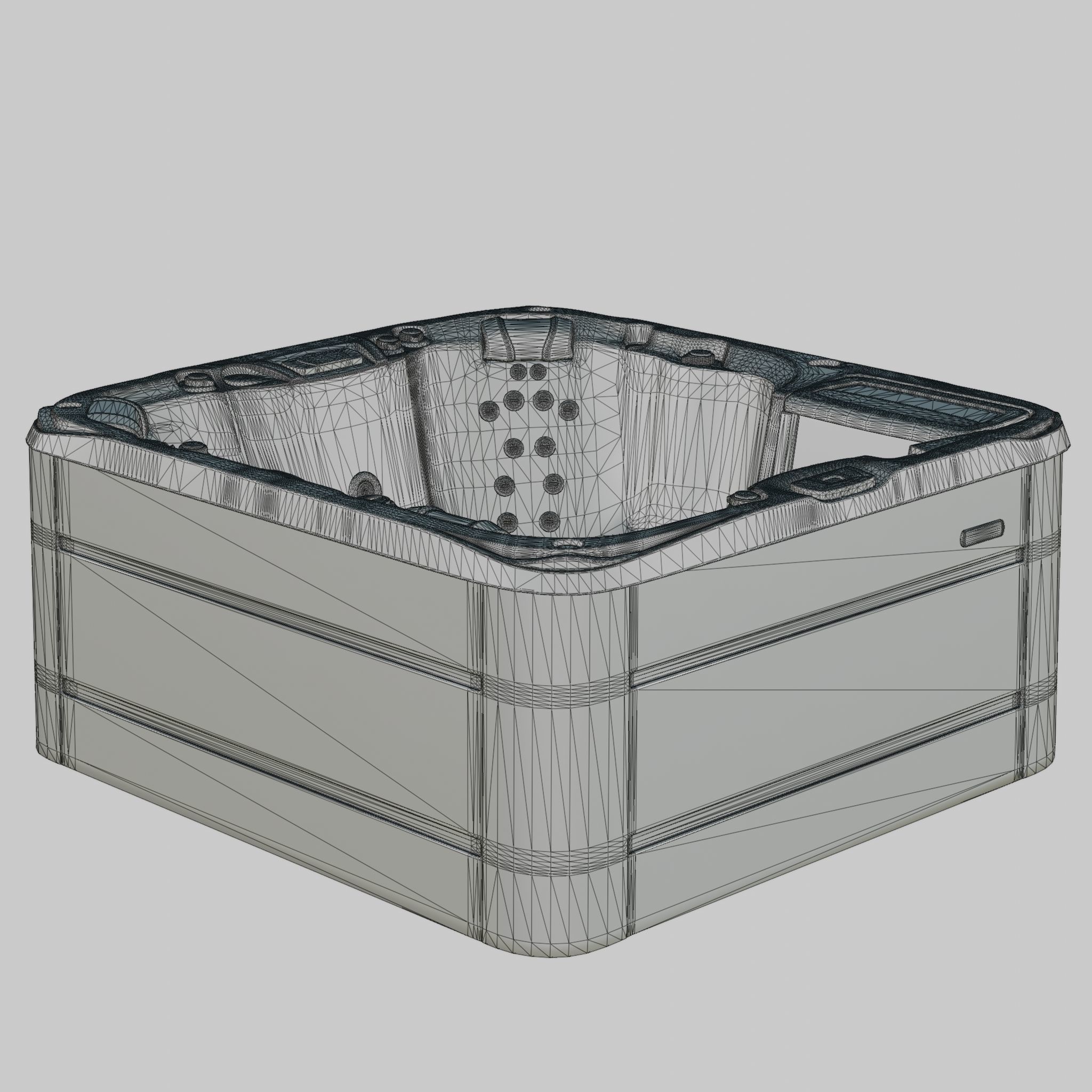 3D model of Hot Tub Jacuzzi Sundance Spas Altamar Low-poly 3D model_4