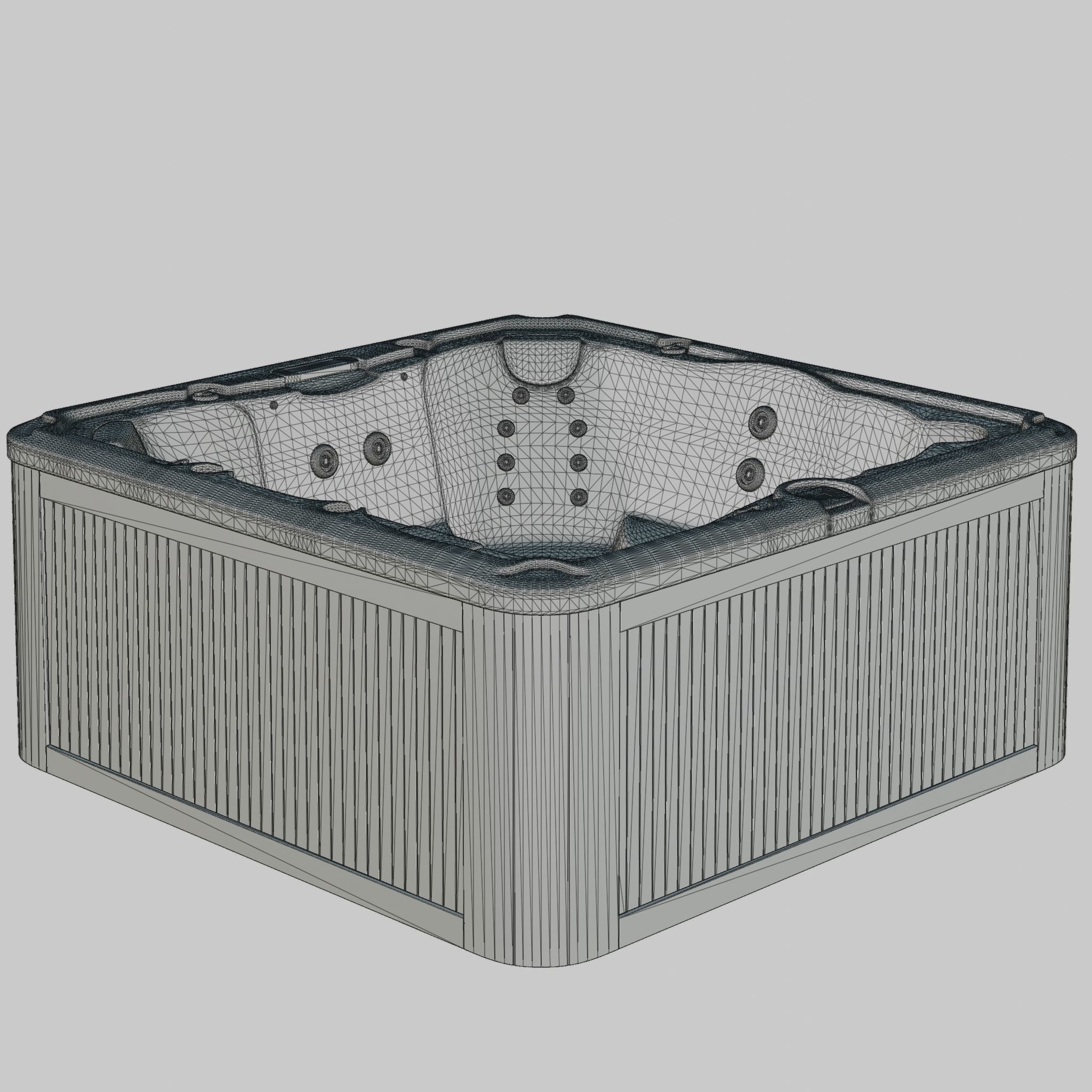 3D model of Hot Tub Jacuzzi Sundance Spas Peyton Low-poly 3D model_4
