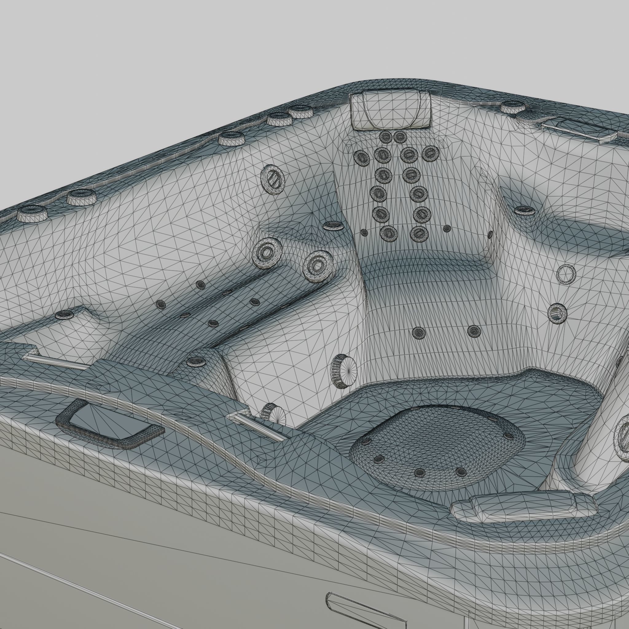 3D model of Hot Tub Jacuzzi Sundance Spas Maxxus Low-poly 3D model_7