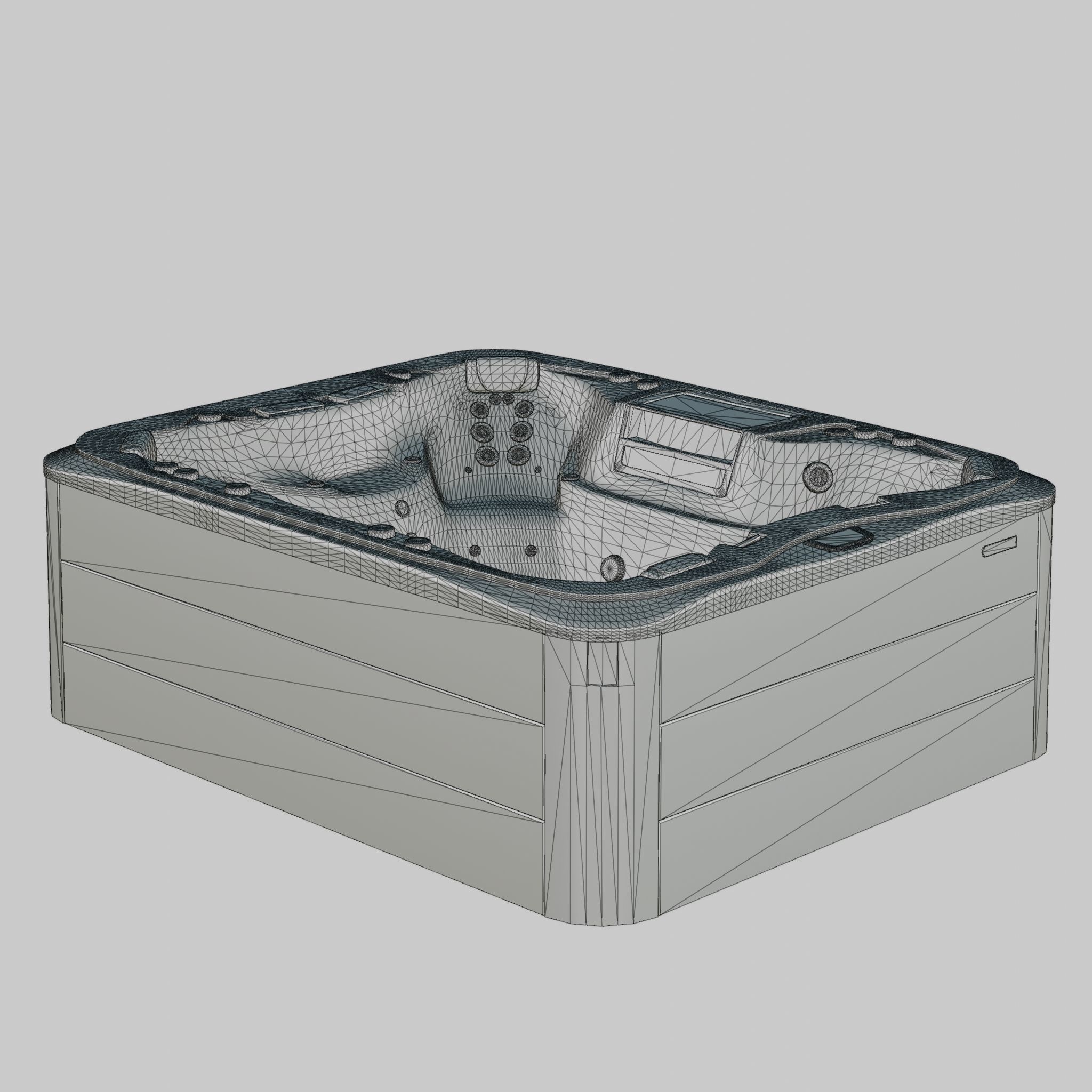 3D model of Hot Tub Jacuzzi Sundance Spas Maxxus Low-poly 3D model_4