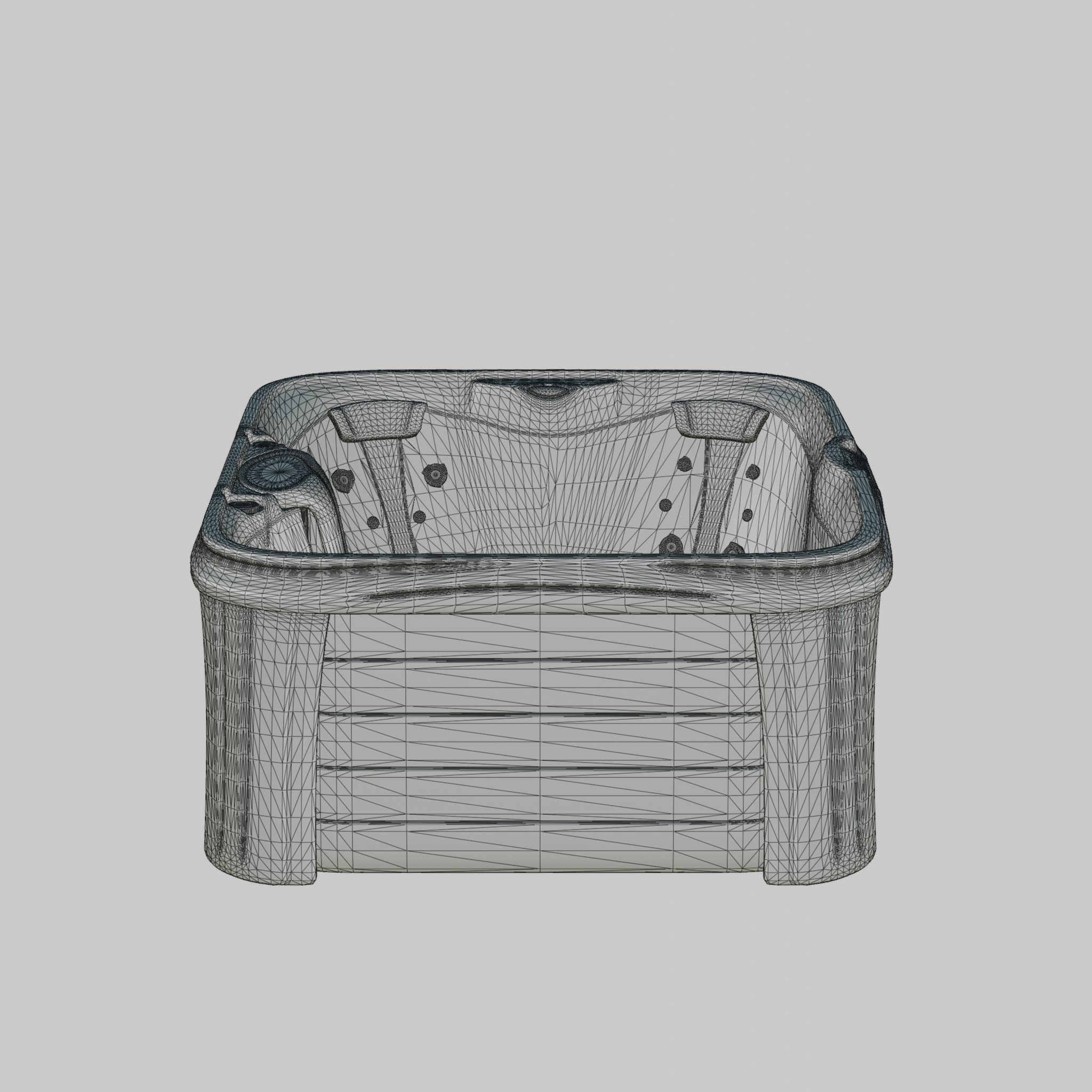 3D model of Hot Tub Jacuzzi Sundance Spas Paisley Low-poly 3D model_6