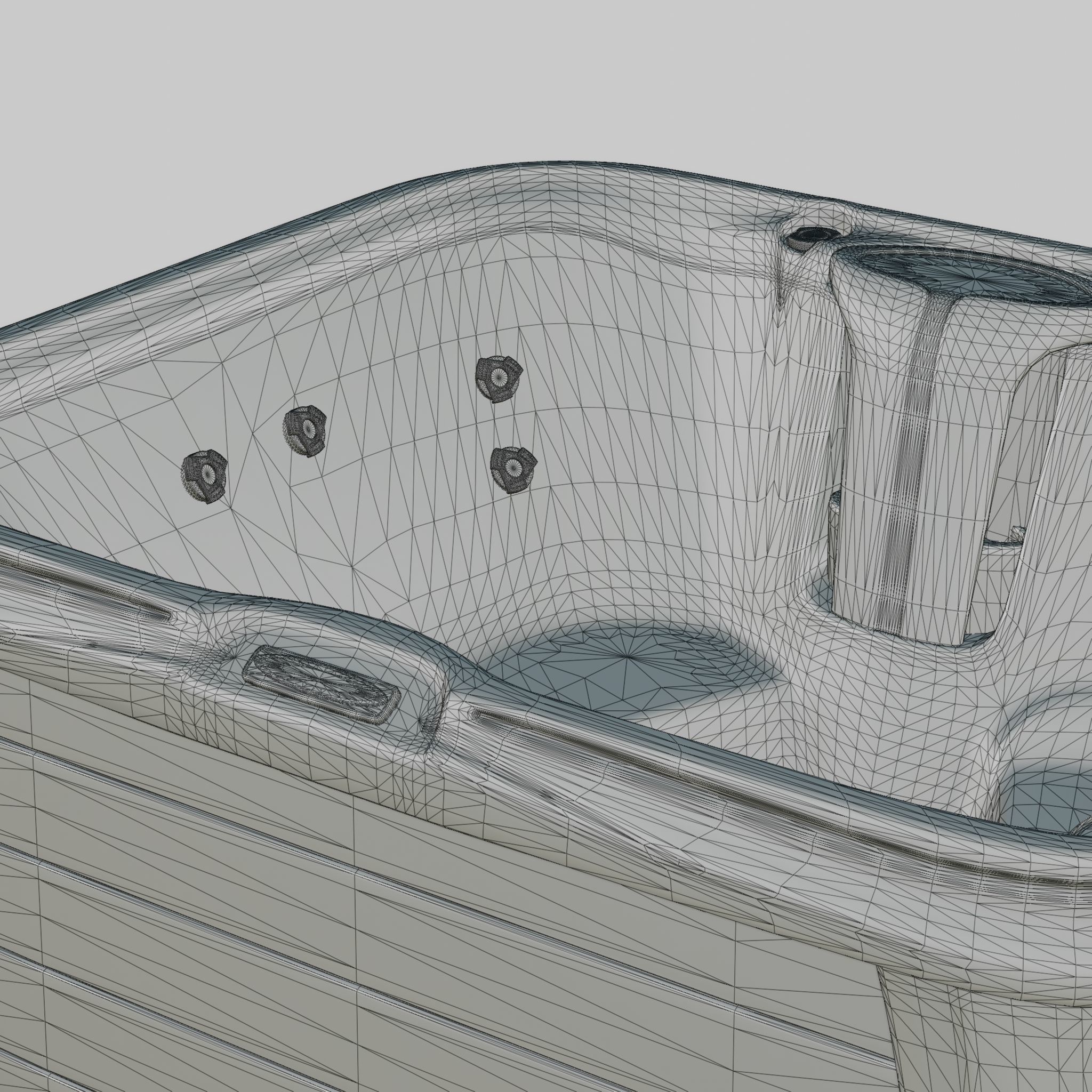 3D model of Hot Tub Jacuzzi Sundance Spas Paisley Low-poly 3D model_7